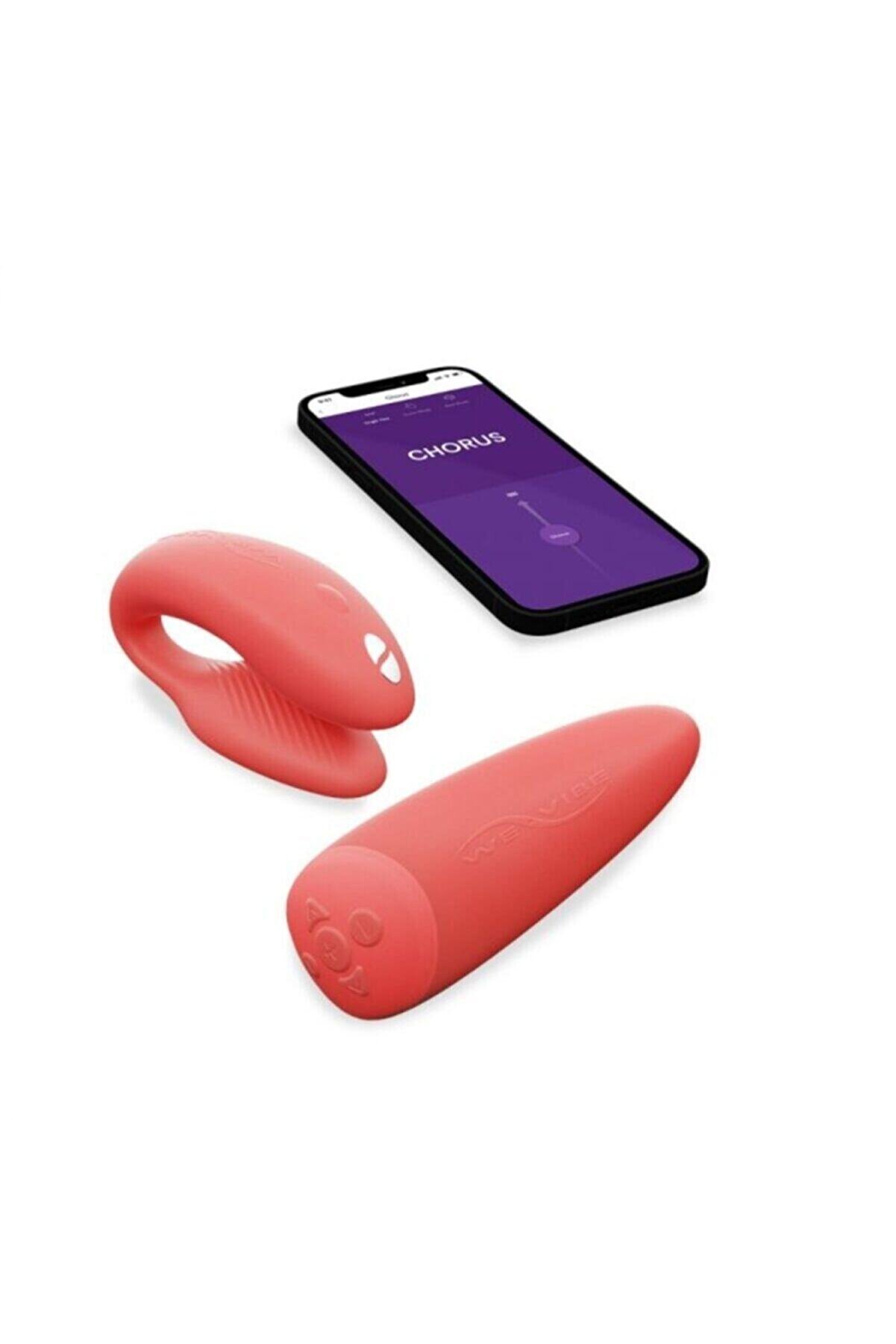 We-Vi̇be Chorus Crave Coral Kumanda Ve Telefon Ile Kontrol Edi̇lebi̇len Gi̇yi̇lebi̇li̇r Vi̇brat&ouml;r