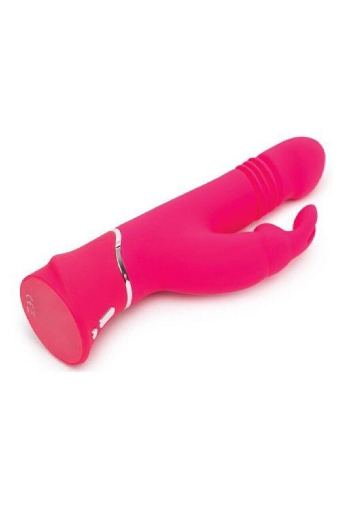 Erox Happy Rabbi̇t Thrusti̇ng Reali̇sti̇c Rechargeable Rabbi̇t Vi̇brat&ouml;r