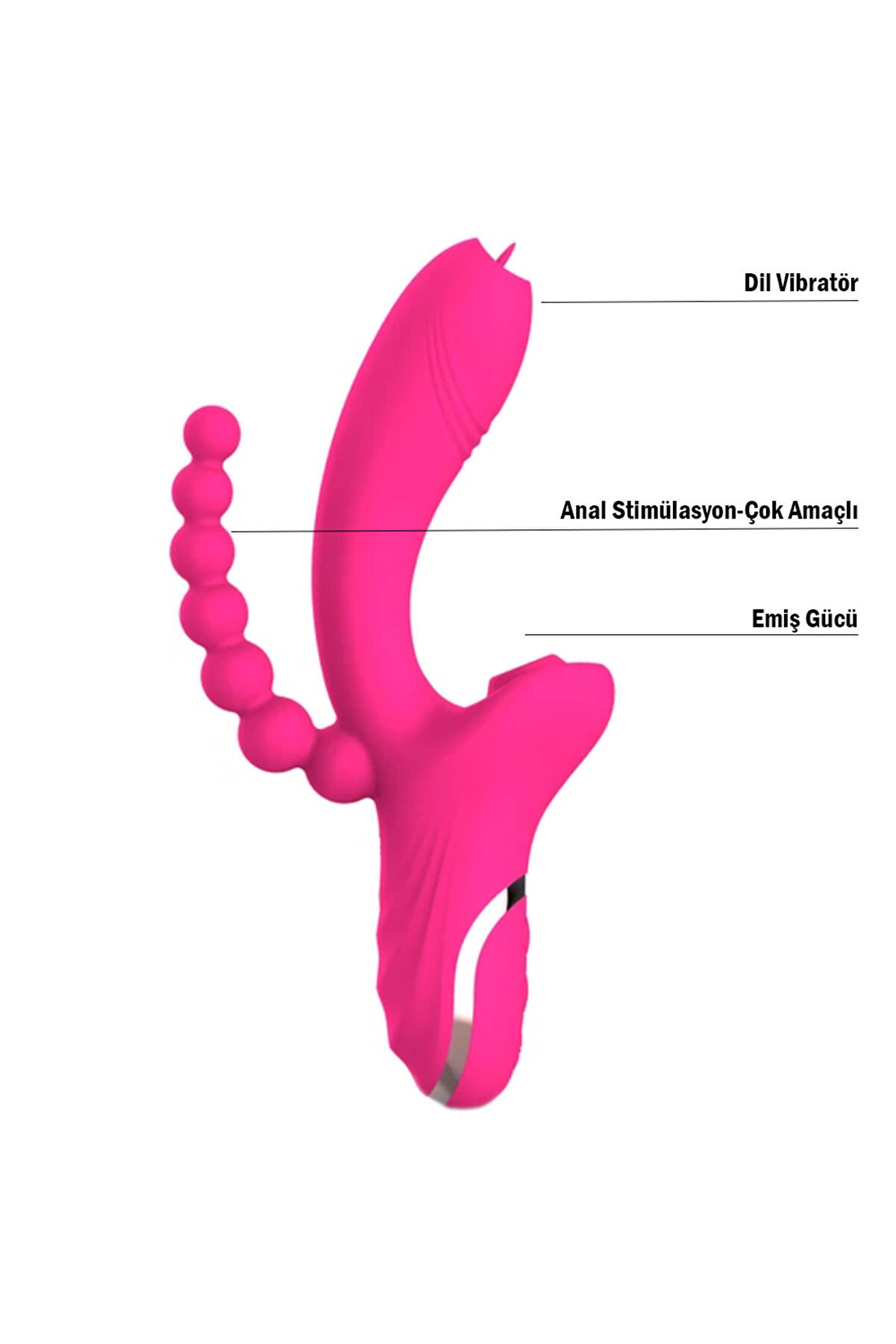 Erox G-Spot Ve Anal Beads 3İn1 Vi̇brat&ouml;r