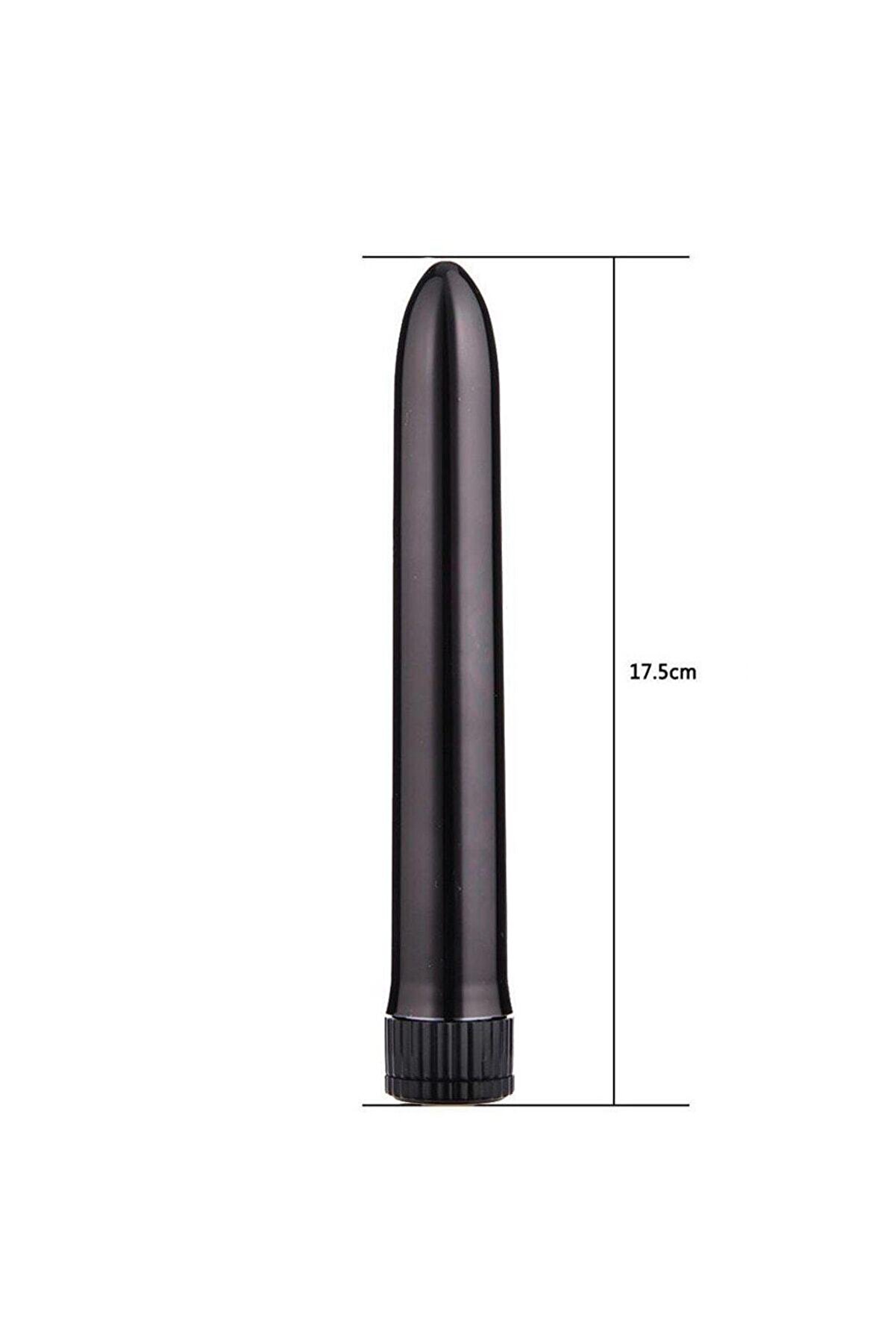 Erox Melo Black Metal Vi̇brati̇ng Anal Ve Vaji̇nal Metal Vi̇brat&ouml;r