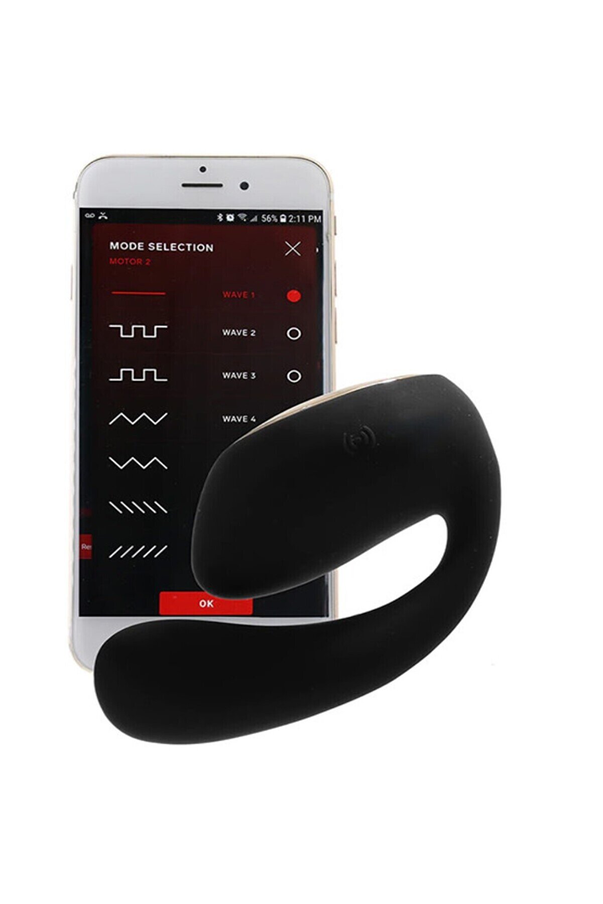 Erox Lelo İda Wave App Negro Dual Sti̇mulati̇on Massager Vi̇brat&ouml;r