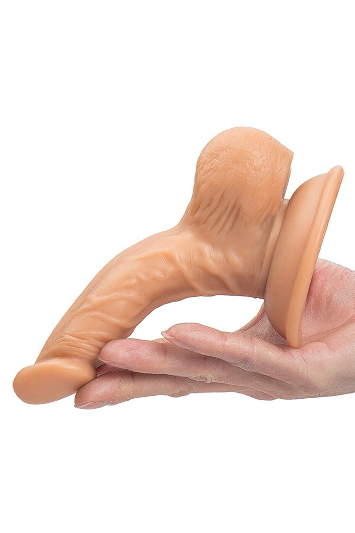 Erox Vantuzlu Testi̇sli̇ Reali̇sti̇k Vi̇brat&ouml;r S 15Cm