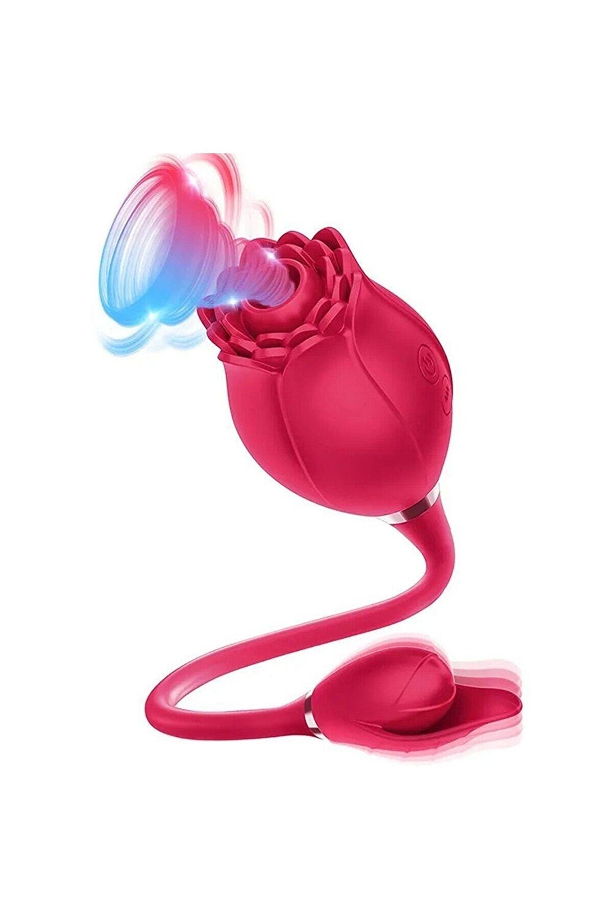 Erox Rose Kli̇toral Emi̇ş G&uuml;&ccedil;l&uuml; G&uuml;l Vi̇brat&ouml;r