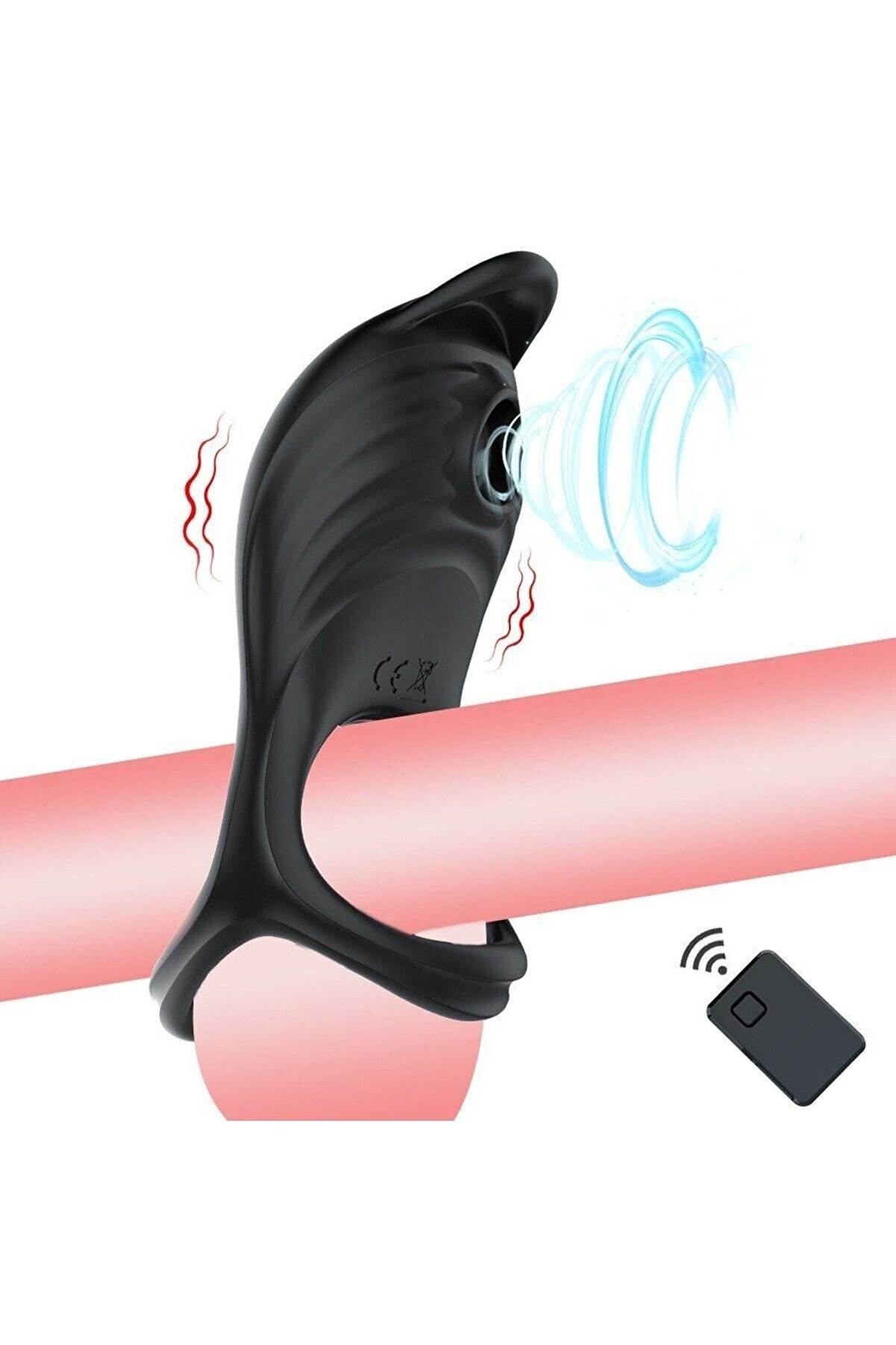 Erox Uzaktan Kumandalı Emi̇ş G&uuml;&ccedil;l&uuml; Peni̇s Halkası Vi̇brat&ouml;r