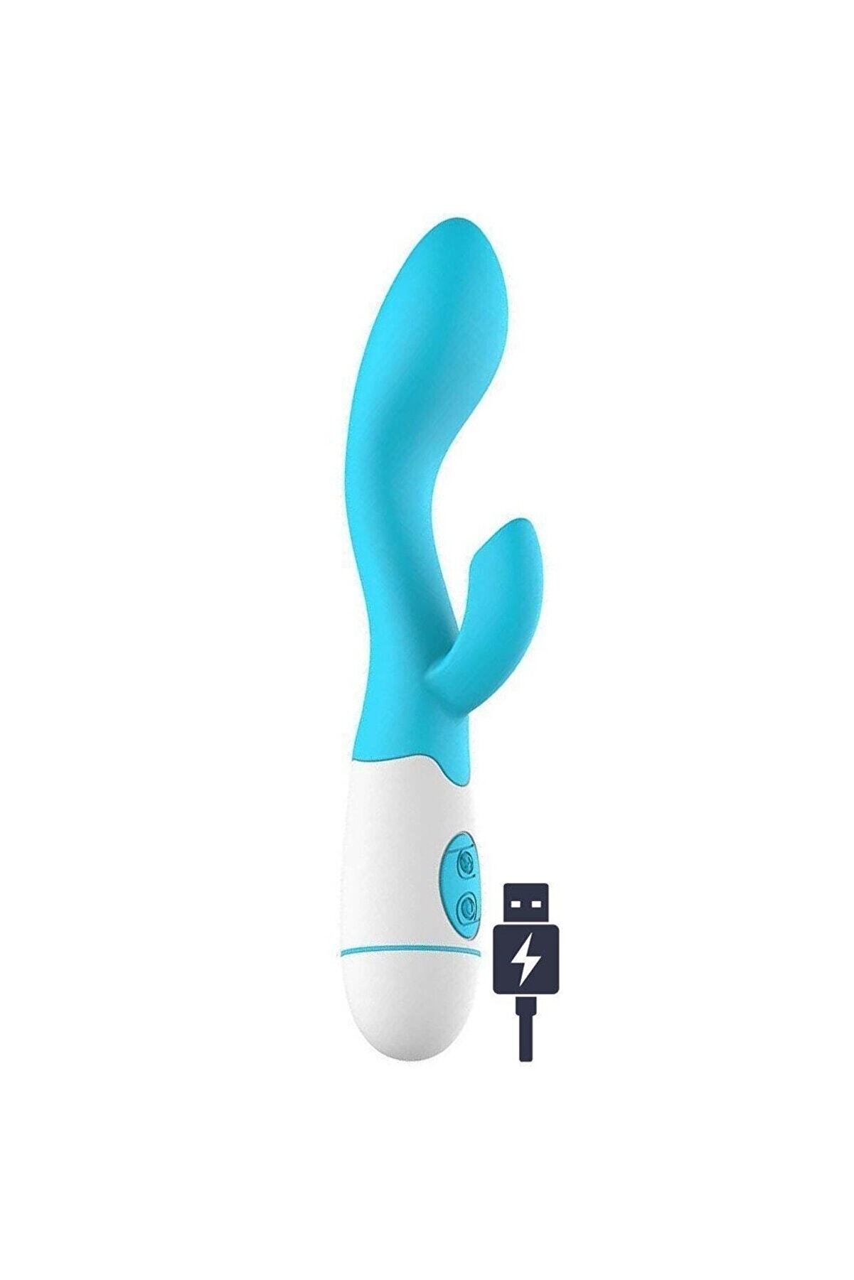 Erox 30 Farklı Ti̇treşi̇mli̇ Şarjlı Tavşan &Ccedil;i̇ft Işlev Ki̇li̇tori̇s Vaji̇nal Anal Mast&uuml;rbat&ouml;r Vi̇brat&ouml;r Blue