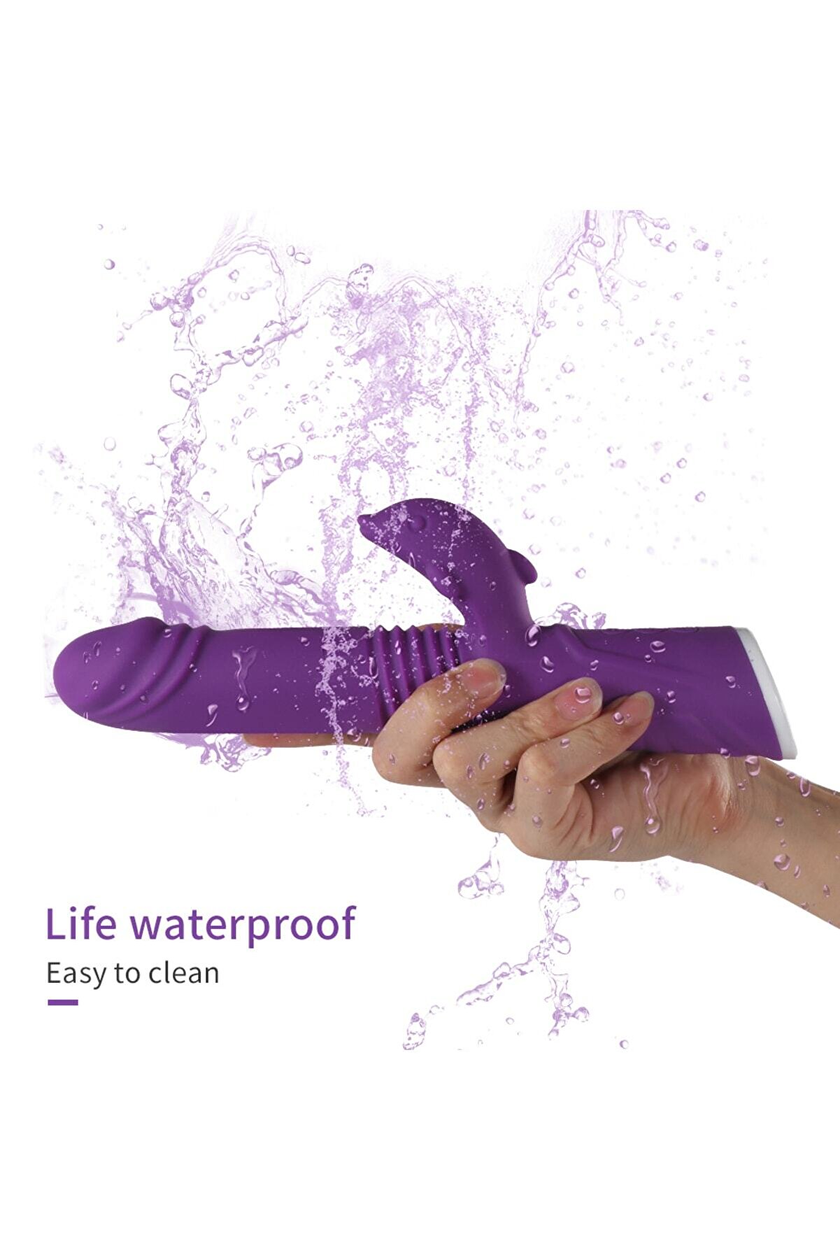 Erox Vantuzlu Ileri̇ Geri̇ Hareketli̇ Rabbi̇tli̇ Tavşan Vi̇brat&ouml;r