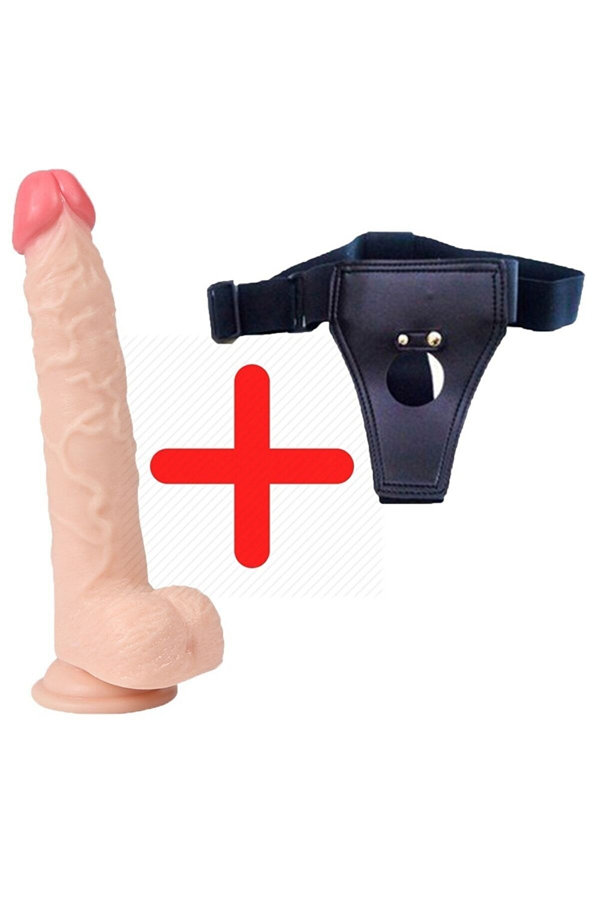 Meyrabest Sex Shop Uzaktan Kumandalı 10 Modlu Ti̇treşi̇mli̇ Şarjlı 23 Cm Strap On Peni̇s