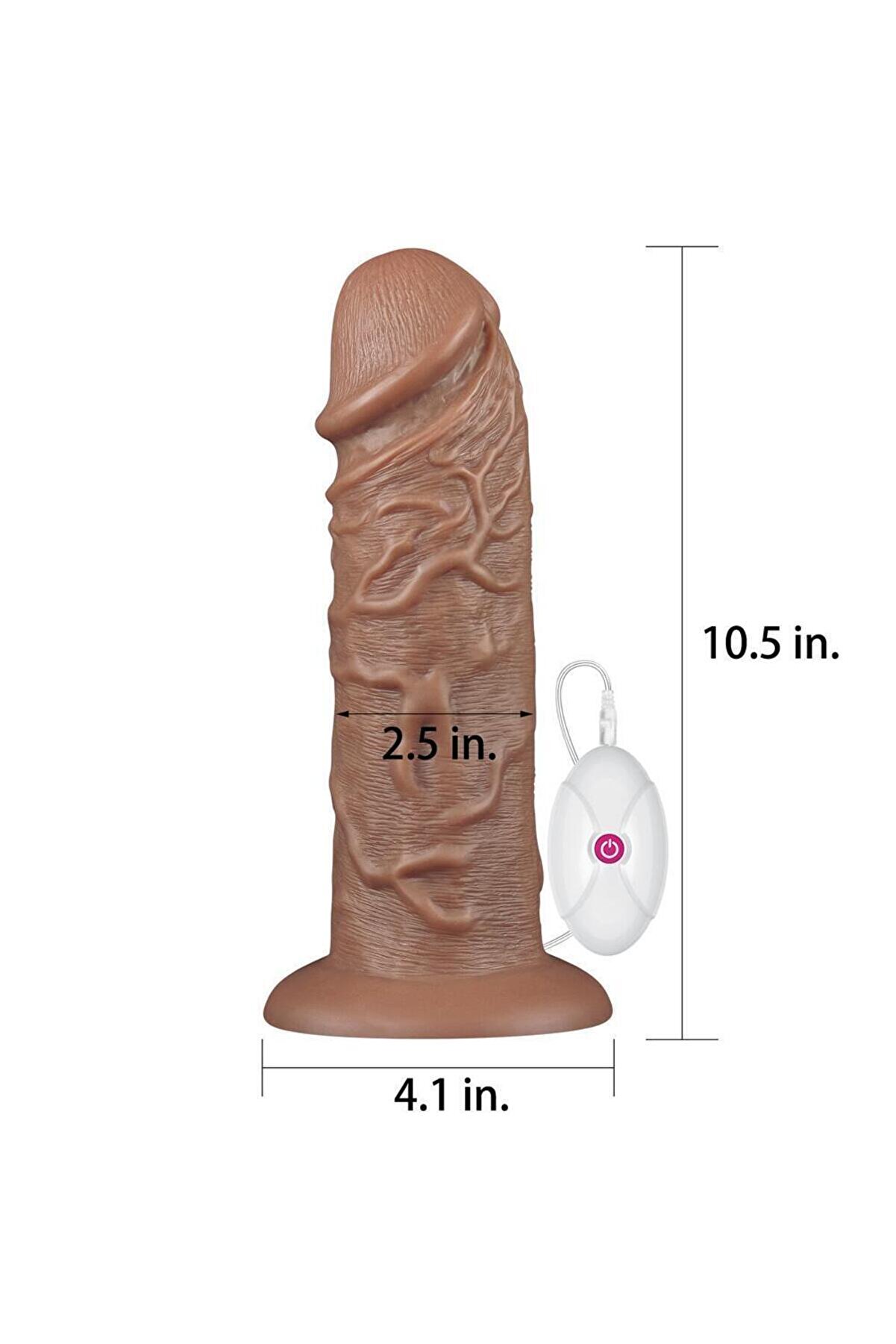 Meyrabest 28 Cm Ger&ccedil;ek&ccedil;i̇ Kalın Anal Fi̇sti̇ng  Ti̇treşi̇mli̇ Di̇ldo