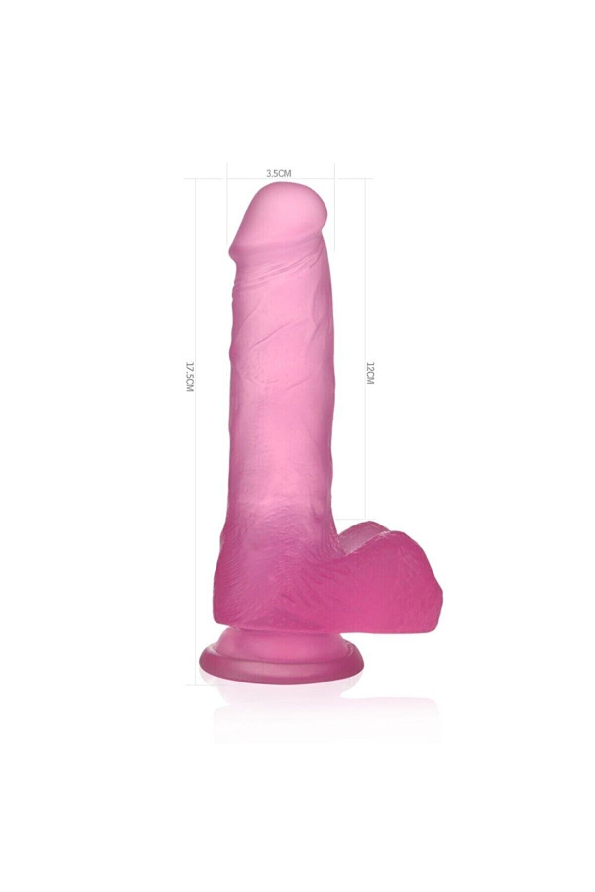 Meyrabest 17.5 Cm Jel Doku Pembe Di̇ldo