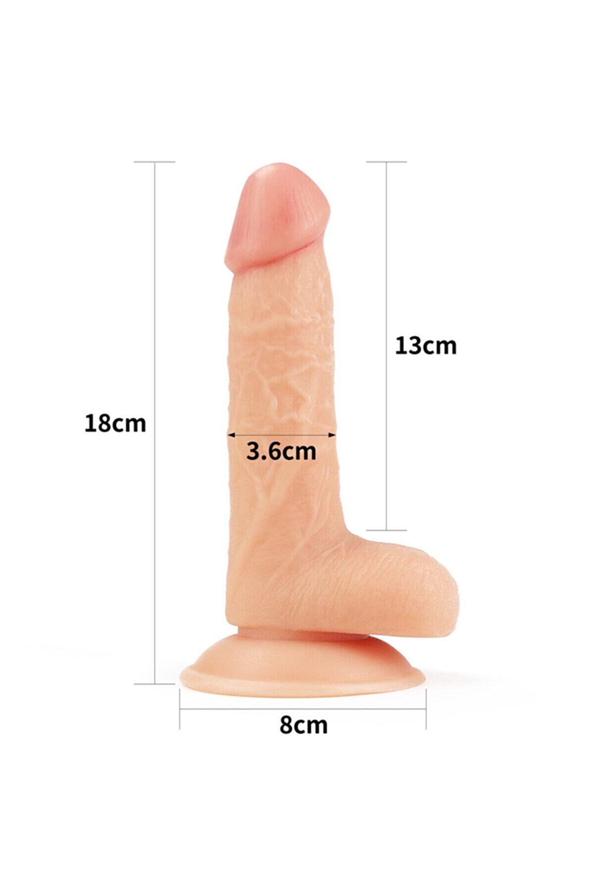 Meyrabest Lovetoy The Ultra Soft Dude Yumuşak Reali̇sti̇k Peni̇s 18 Cm Lv1087
