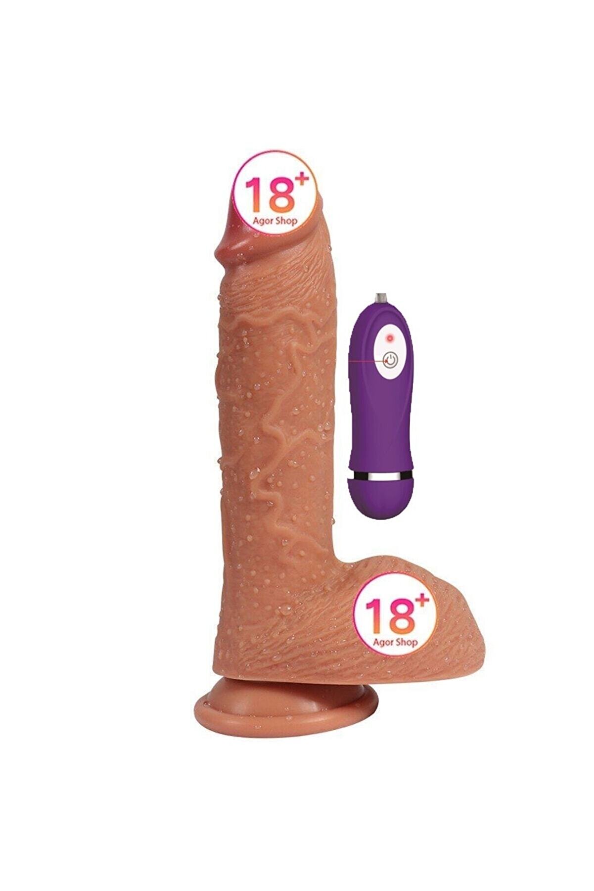 Meyrabest Di̇ldo Seri̇es Buru 22 Cm10 Mod Doğal Reali̇sti̇k Vi̇brat&ouml;r