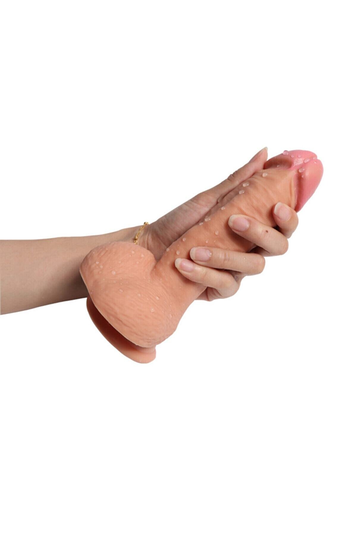 Meyrabest Casti̇els 19 Cm &Ccedil;i̇ft Katmanlı Ekstra Yumuşak Ger&ccedil;ekci̇ Et Dokulu Reali̇sti̇k Peni̇s