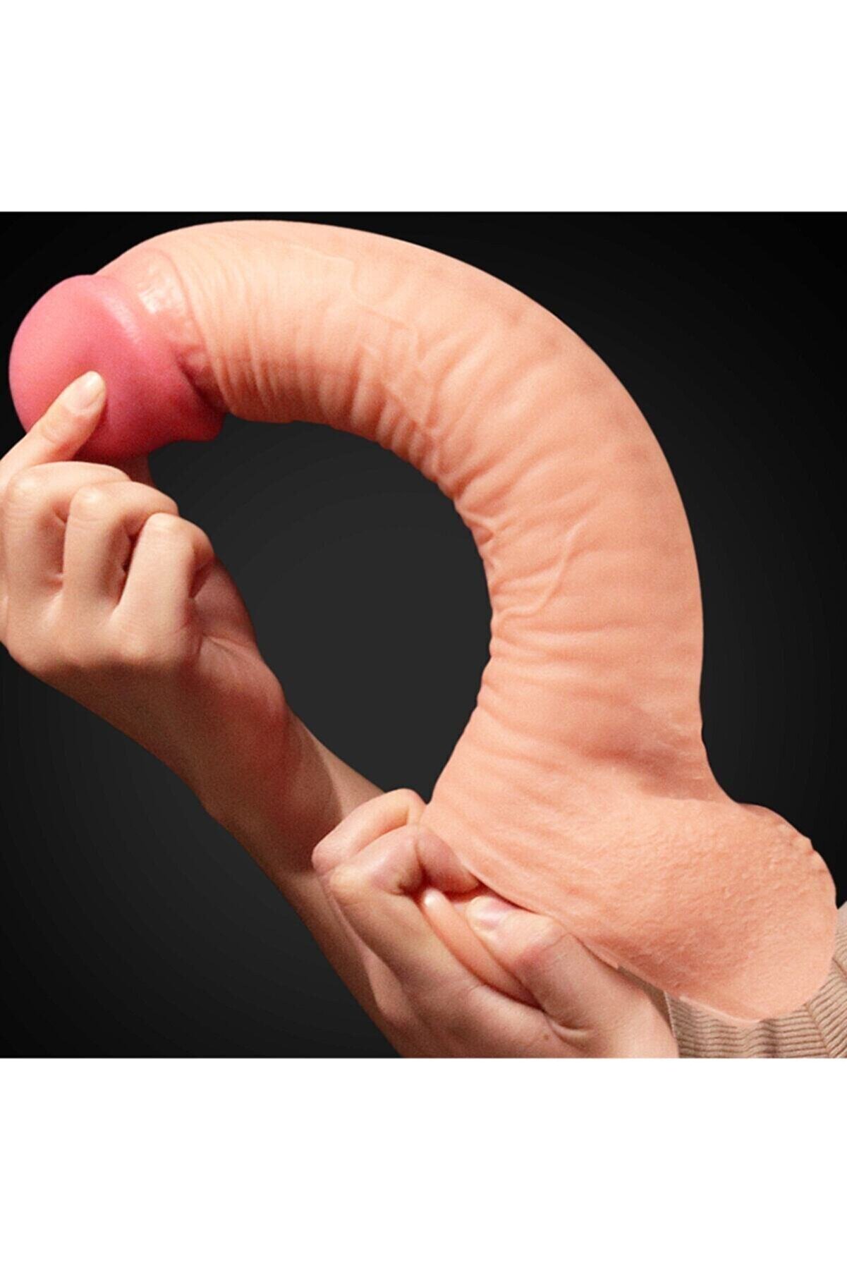 Meyrabest Ekstra Yumuşak &Ouml;zel &Ccedil;i̇ft Dokulu Reali̇sti̇k Peni̇s 26 Cm