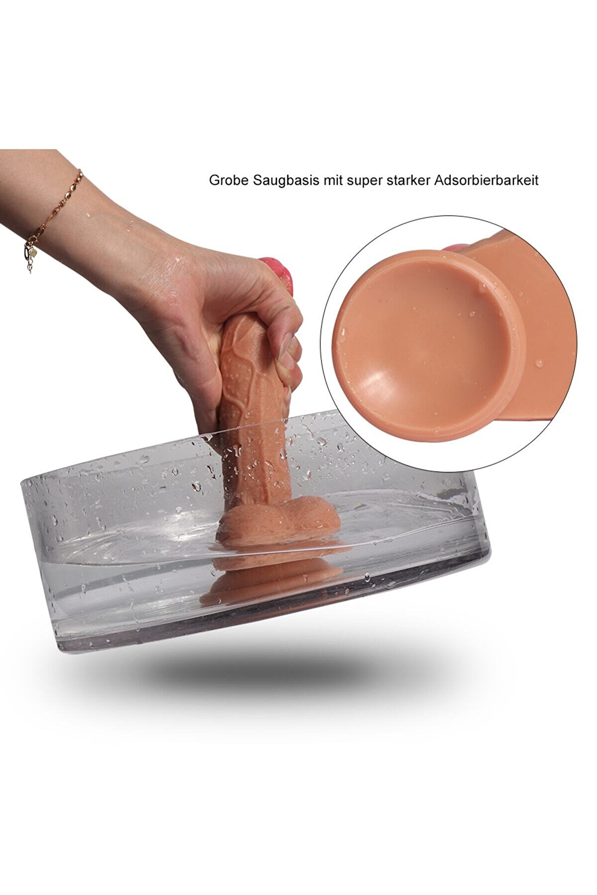 Meyrabest Layer &Ccedil;i̇ft Katmanlı 19.5 Cm Reali̇sti̇k Peni̇s Di̇ldo