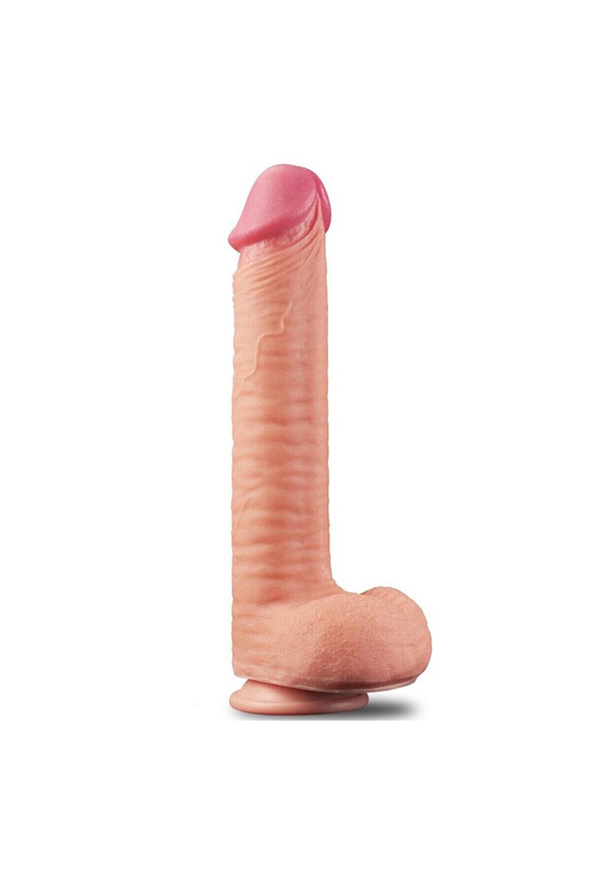 Meyrabest &Ouml;zel Seri̇ Esktra Yumuşak Dokulu &Ccedil;i̇ft Katmanlı Reali̇sti̇k Peni̇s 30 Cm