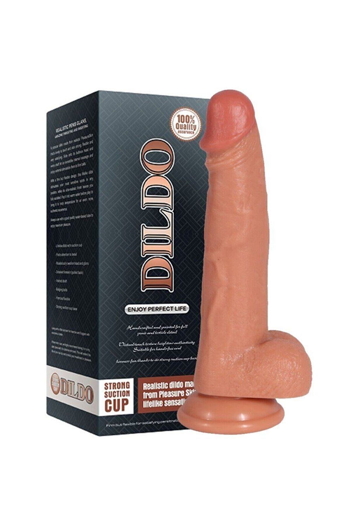 Meyrabest Di̇ldo Seri̇si̇ Archi̇e &Ccedil;i̇ft Katmanlı Ultra Yumuşak 21 Cm Reali̇sti̇k Peni̇s Di̇ldo Strapon