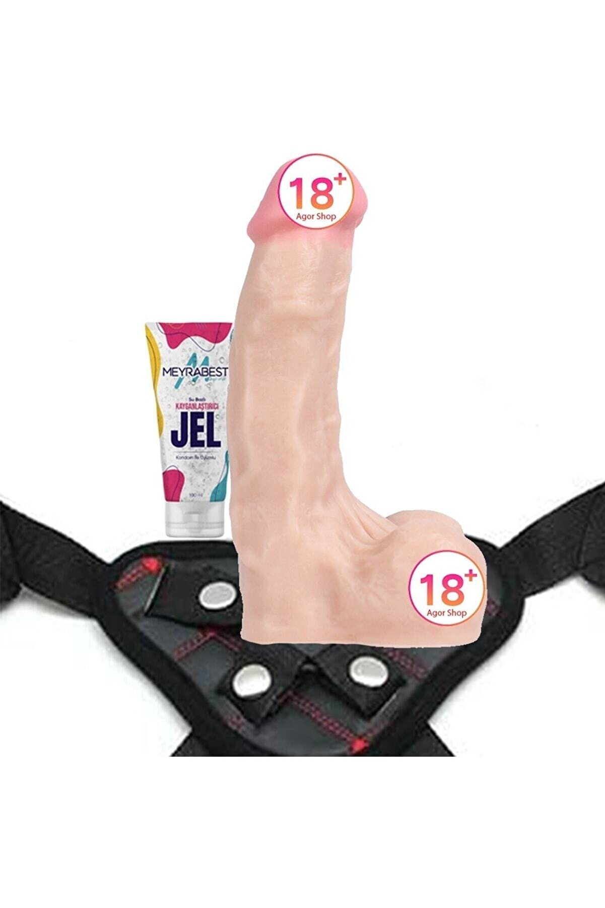 Meyrabest Di̇ldo Seri̇es Ares 18 Cm Kemerli̇ Strapon Raeli̇sti̇k Di̇ldo