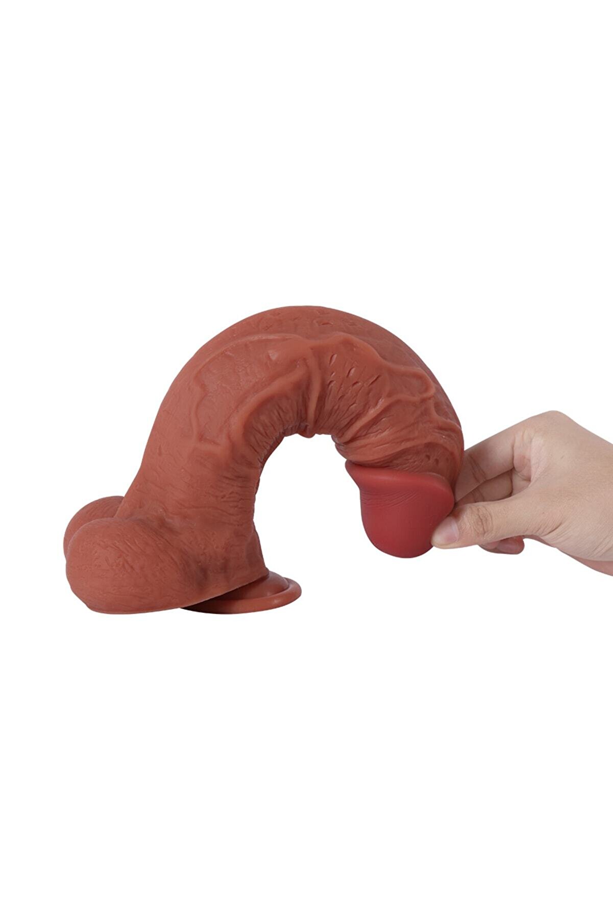 Meyrabest Ji̇had Ki̇ng Dual Layer &Ccedil;i̇ft Katmanlı 27 Cm Sli̇kon Reali̇sti̇k Peni̇s Di̇ldo