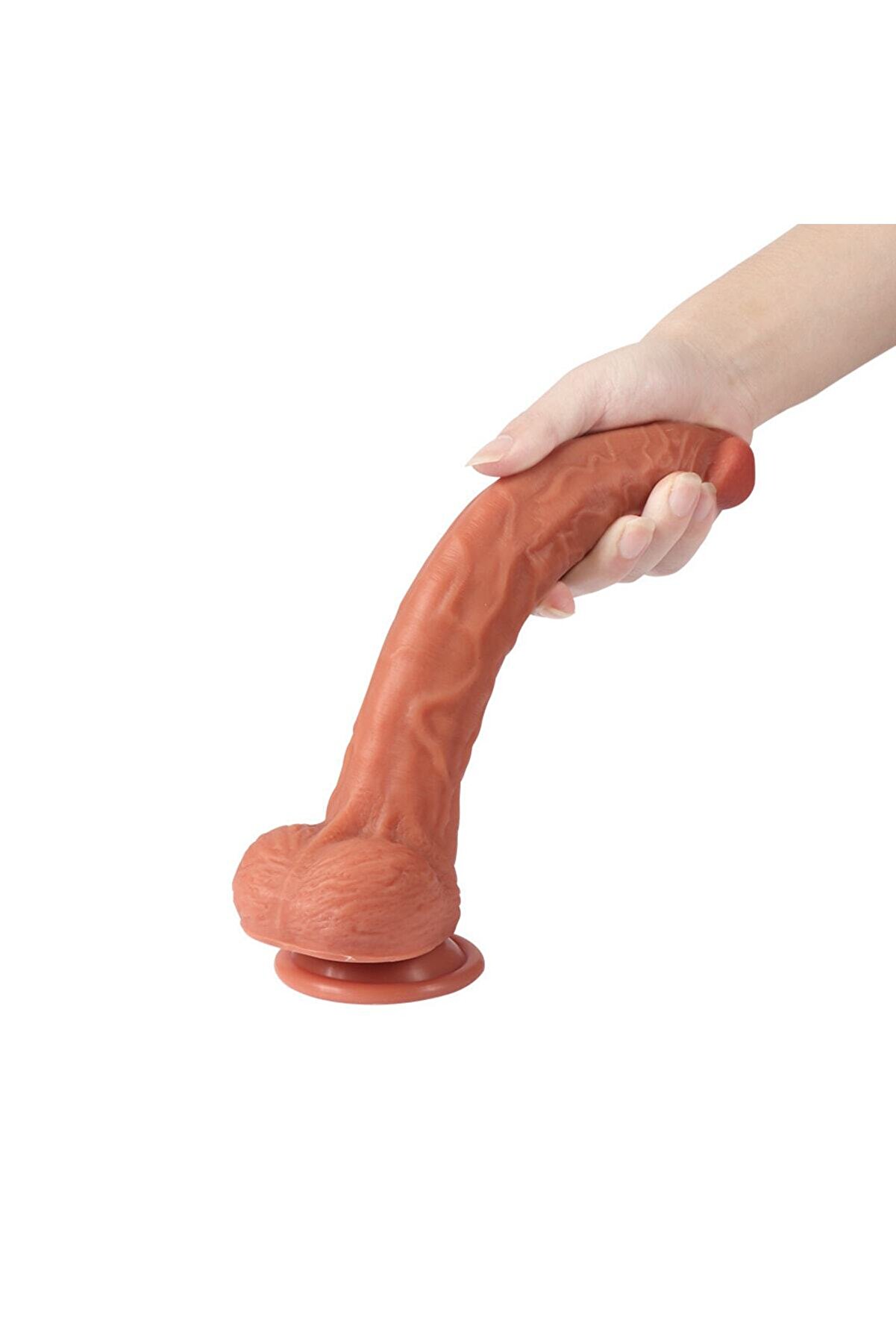 Meyrabest Len Longer Di̇lan Dual Layer &Ccedil;i̇ft Katmanlı 26,5 Cm Reali̇sti̇k Peni̇s Di̇ldo