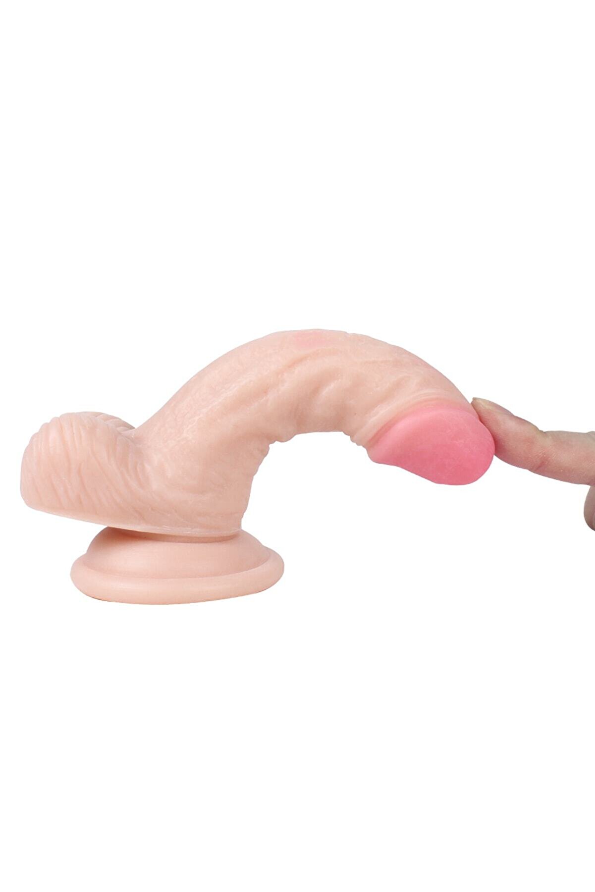 Meyrabest Vi̇ncy 14 Cm Anal Ve Vaji̇nal Kullanılabi̇len Reali̇sti̇k Peni̇s Di̇ldo
