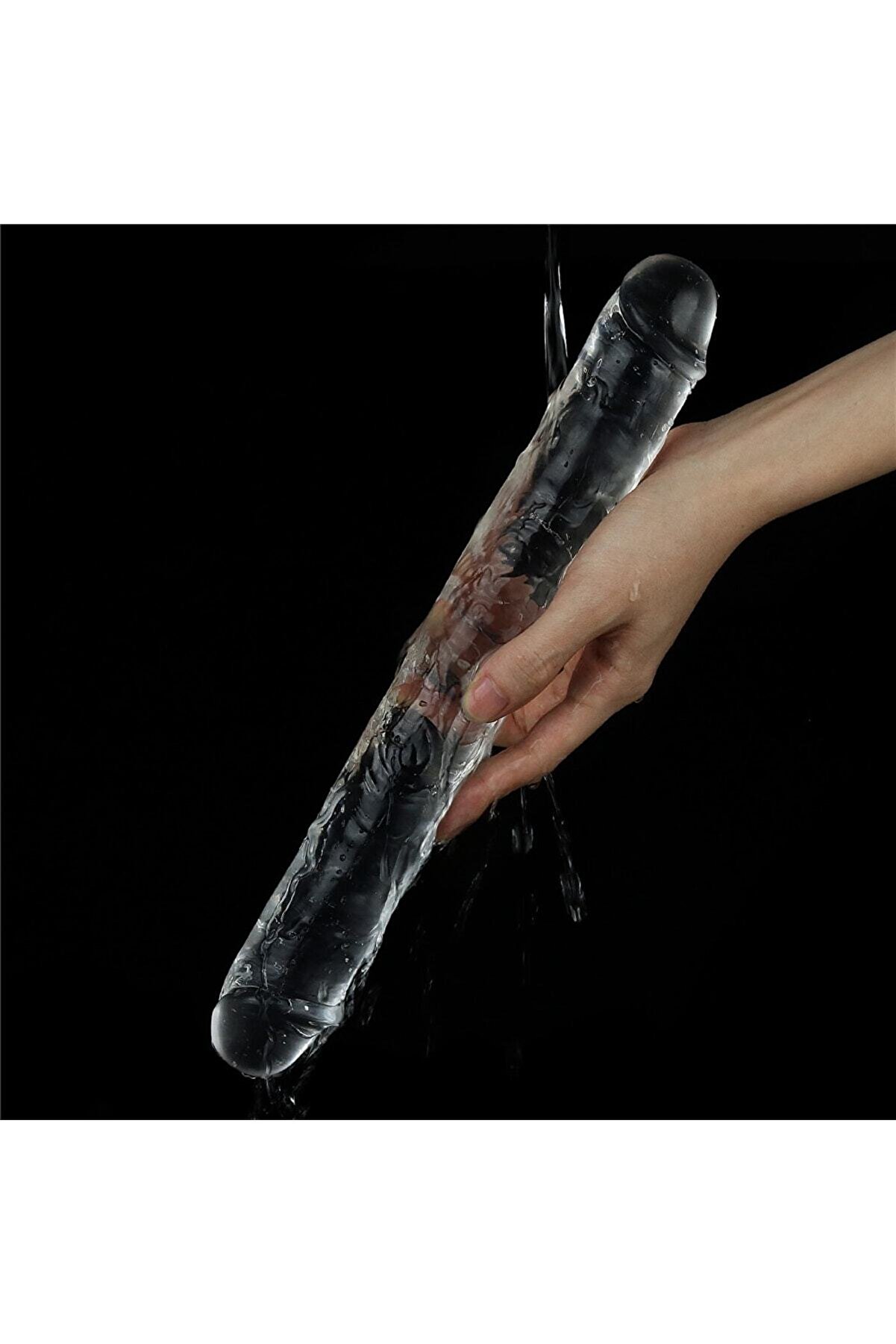 Meyrabest Flawless Clear Double Di̇ldo 12   &Ccedil;i̇ft Taraflı Di̇ldo