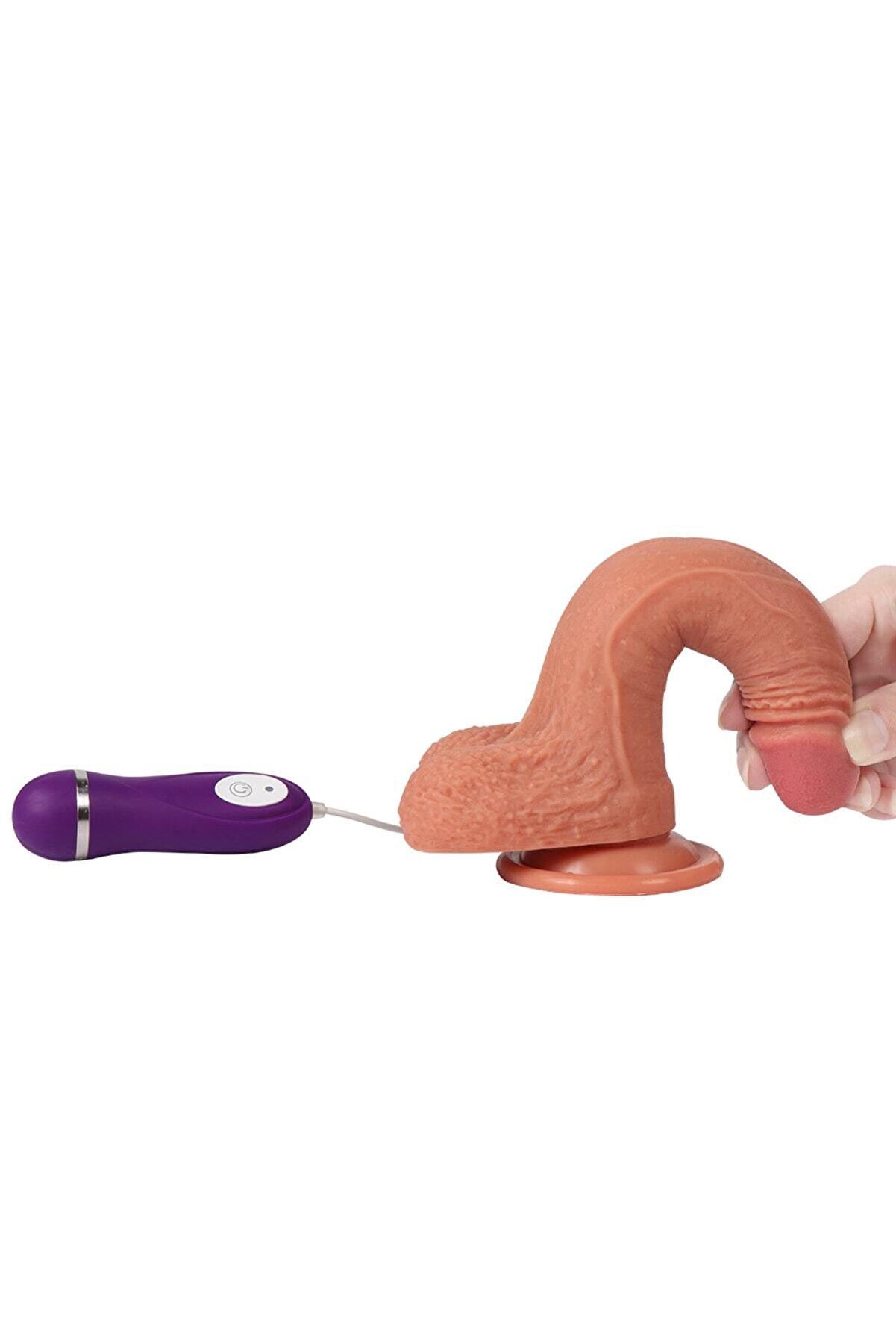 Meyrabest Di̇ldo Seri̇si̇ Crowleys 18 Cm Ekstra Yumuşak &Ccedil;i̇ft Katmanlı Reali̇sti̇k Vi̇brat&ouml;r