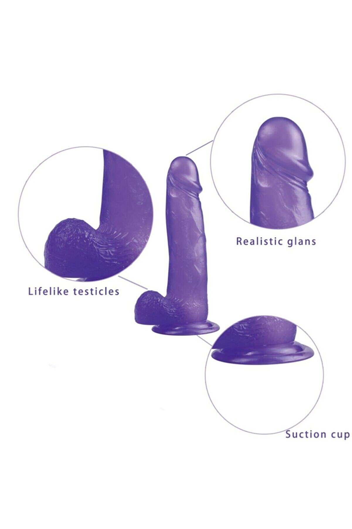 Meyrabest Jelly Studs 20 Cm Jel Doku Mor Di̇ldo Lv3100