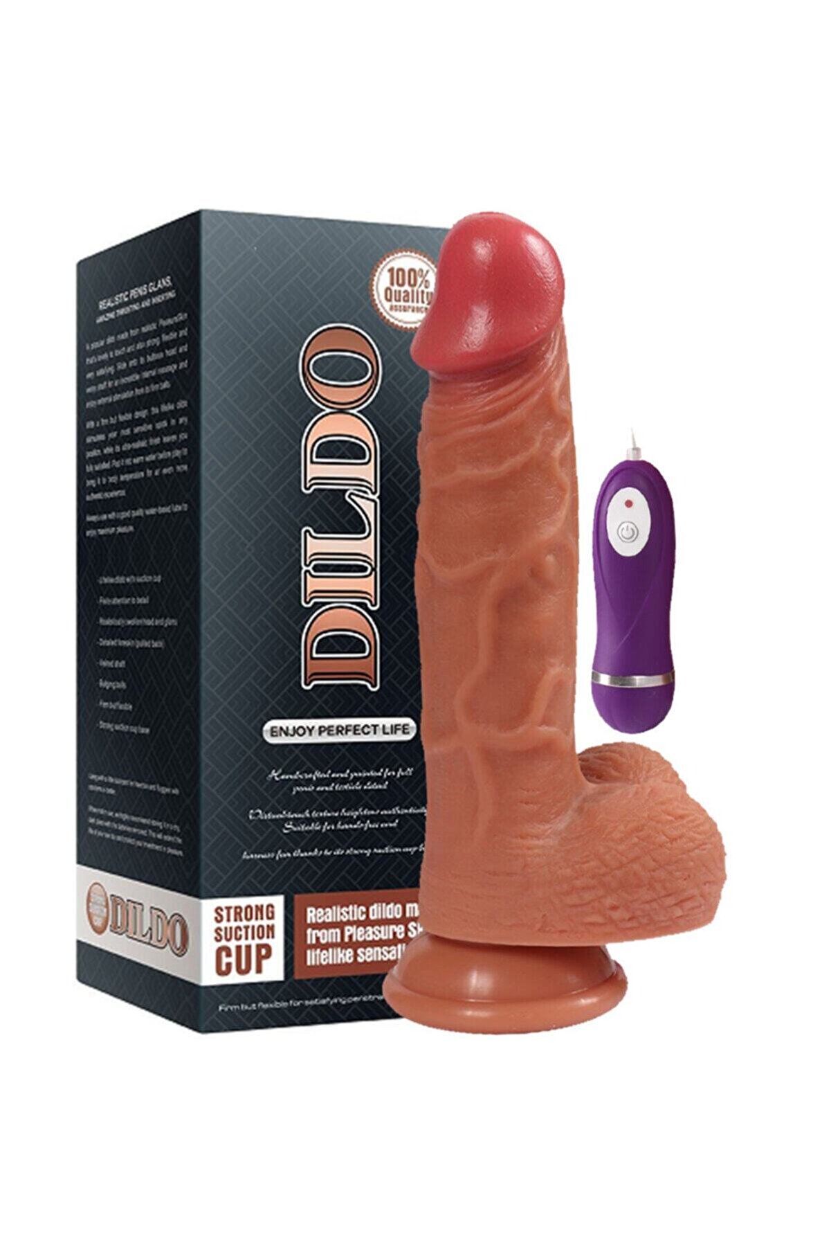 Meyrabest Di̇ldo Seri̇es Hans Dual Layered Si̇li̇kon Ger&ccedil;ek Ten Hi̇ssi̇ Reali̇sti̇k 21 Cm Ti̇treşi̇mli̇ Peni̇s