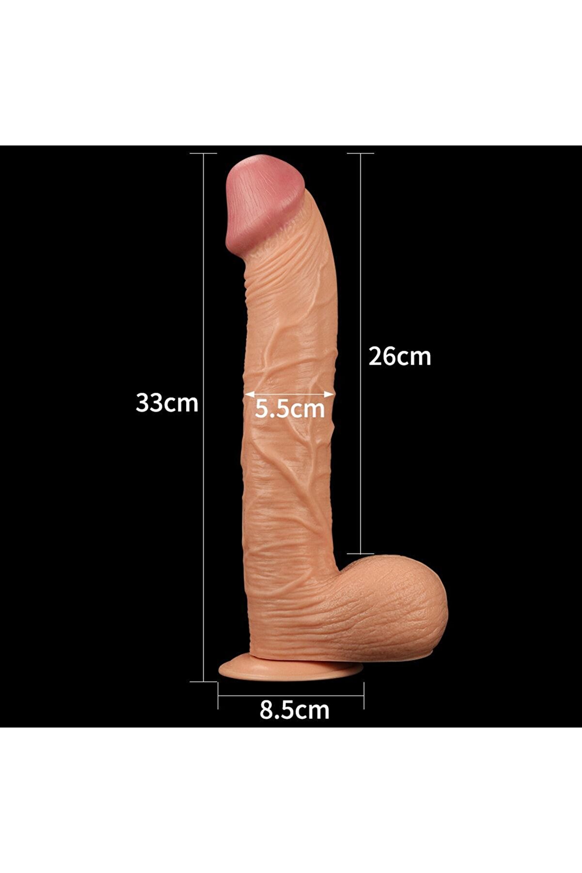 Meyrabest 33 Cm B&uuml;y&uuml;k Boy Reali̇sti̇k Di̇ldo - Legendary Ki̇ng Si̇zed