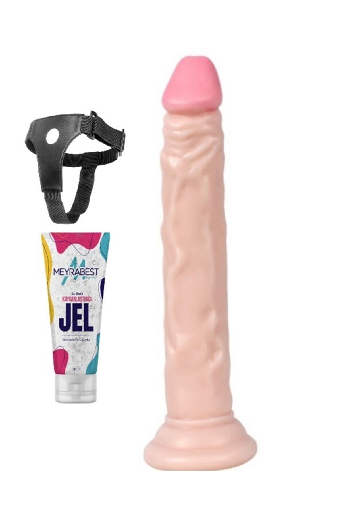 Meyrabest Anal Ve Vaji̇nal Kullanılabi̇len 15 Cm Belden Bağlamalı Reali̇sti̇k Peni̇s Di̇ldo