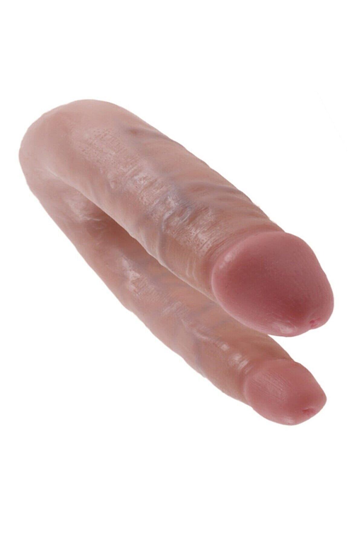 Meyrabest &Ccedil;i̇ft Başlı U Shape Small Trouble Reali̇sti̇k Peni̇s