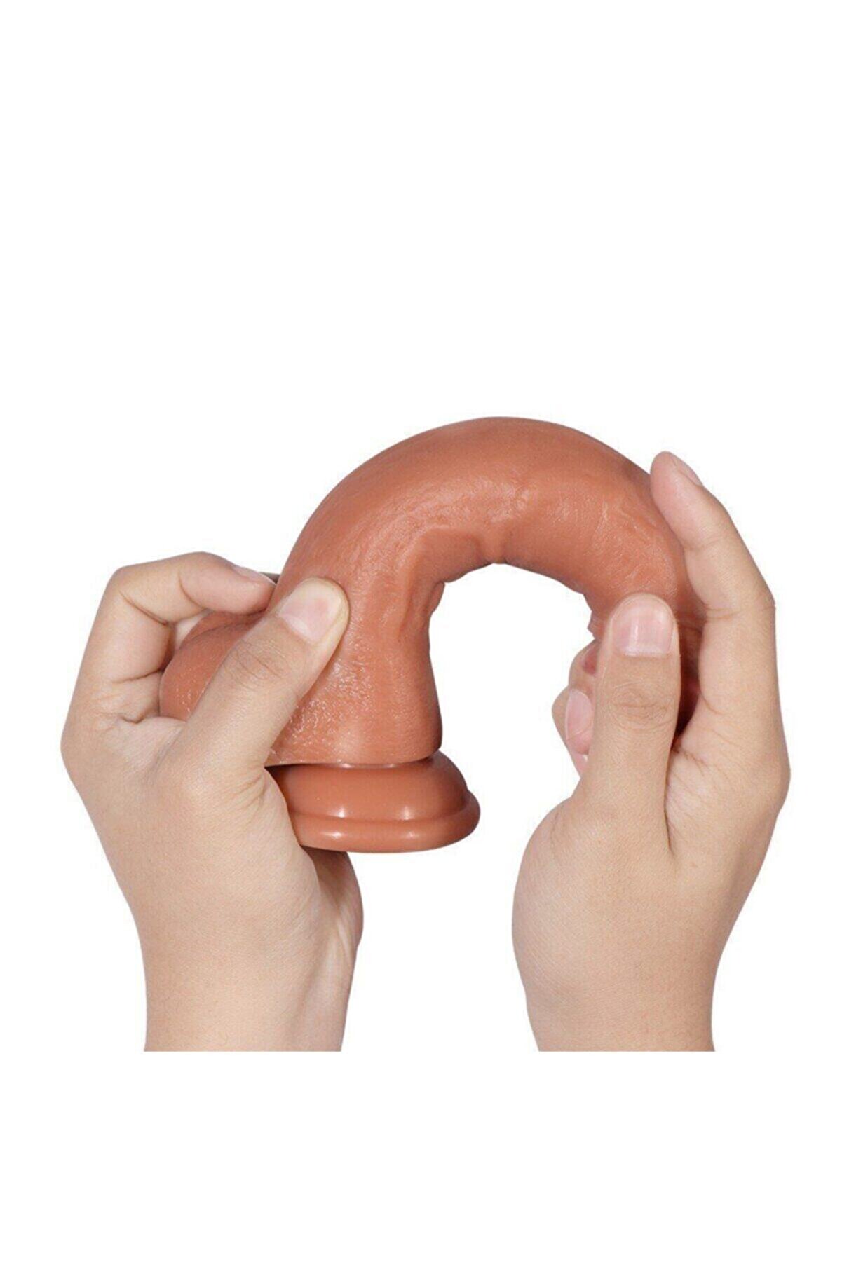 Meyrabest Di̇ldo Seri̇si̇ Archi̇e &Ccedil;i̇ft Katmanlı Ultra Yumuşak 21 Cm Reali̇sti̇k Peni̇s Di̇ldo Strapon