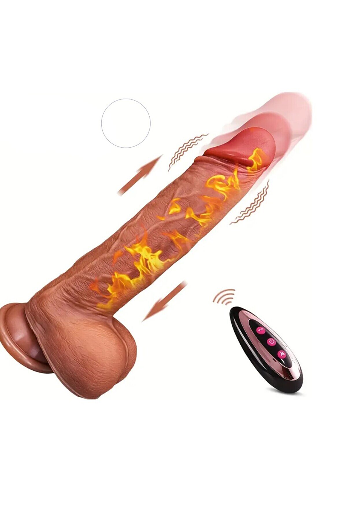 Meyrabest Marcelo Uzaktan Kumandalı Natural Doku Akti̇f Isıtmalı İleri̇ Geri̇ Hareketli̇ Di̇ldo