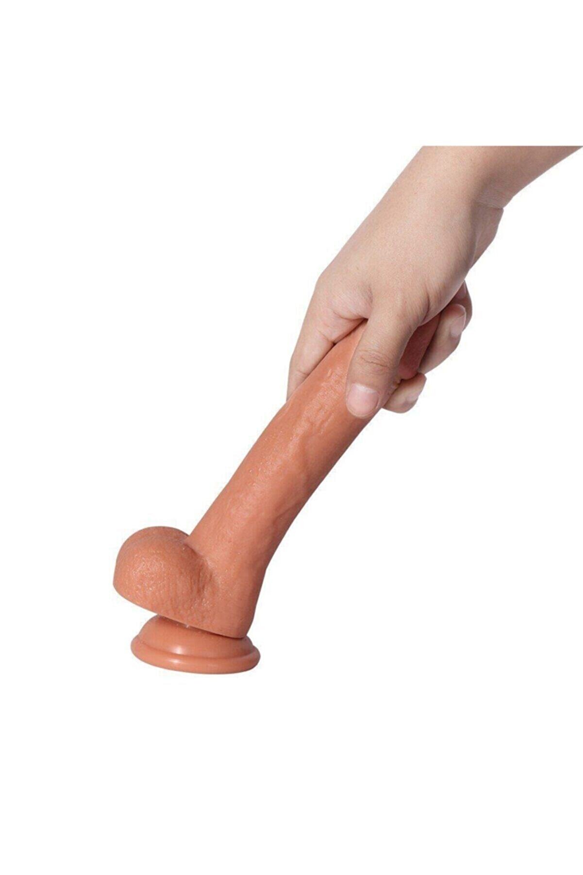 Meyrabest Di̇ldo Seri̇es Sean &Ccedil;i̇ft Katmanlı Ultra Yumuşak 22 Cm Reali̇sti̇k Peni̇s Di̇ldo