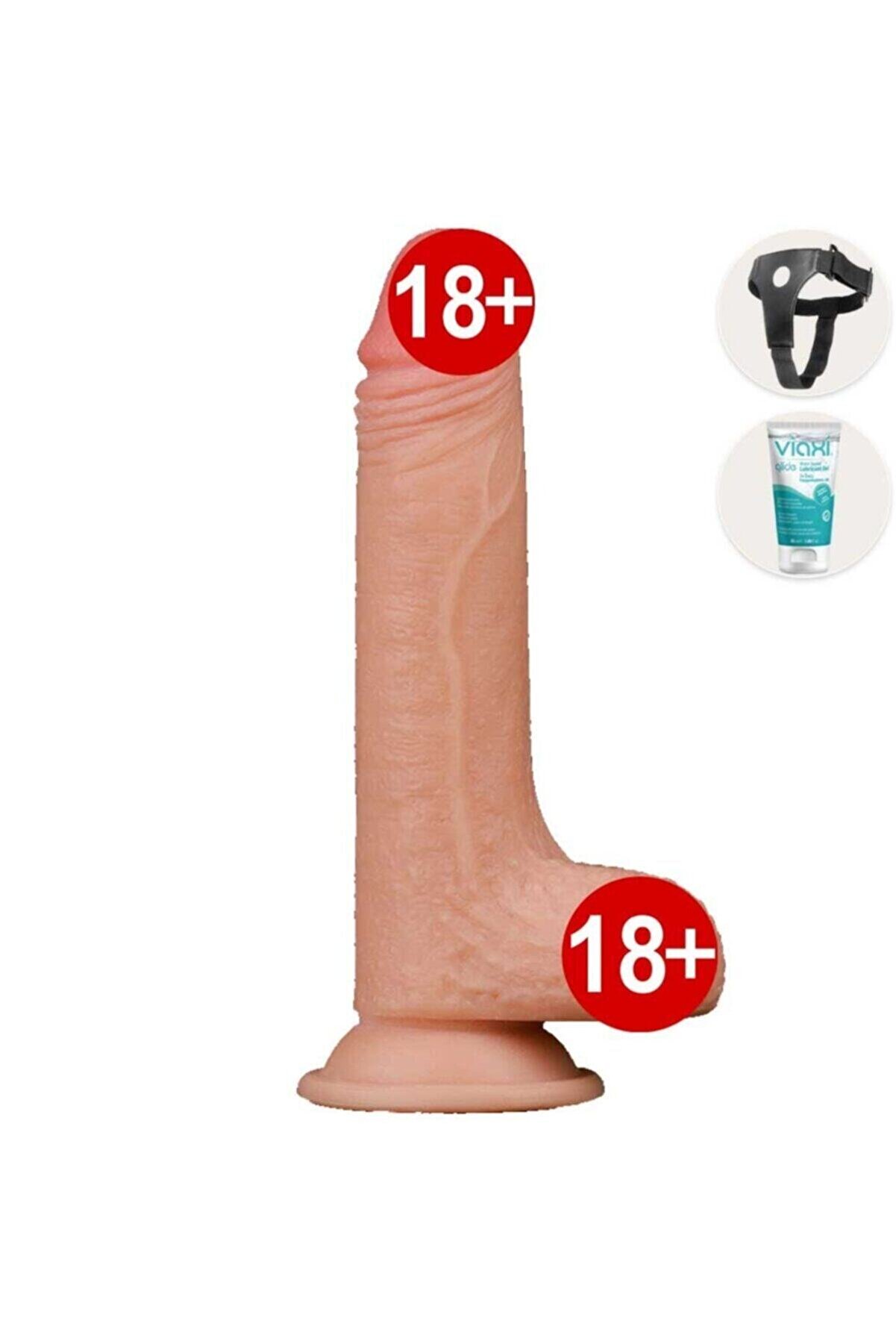 Meyrabest Lovetoy Sli̇di̇ng Ski̇n Hareketli̇ Deri̇ &Ouml;zelli̇kli̇ Kemerli̇ Reali̇sti̇k Peni̇s 18 Cm Lv317001