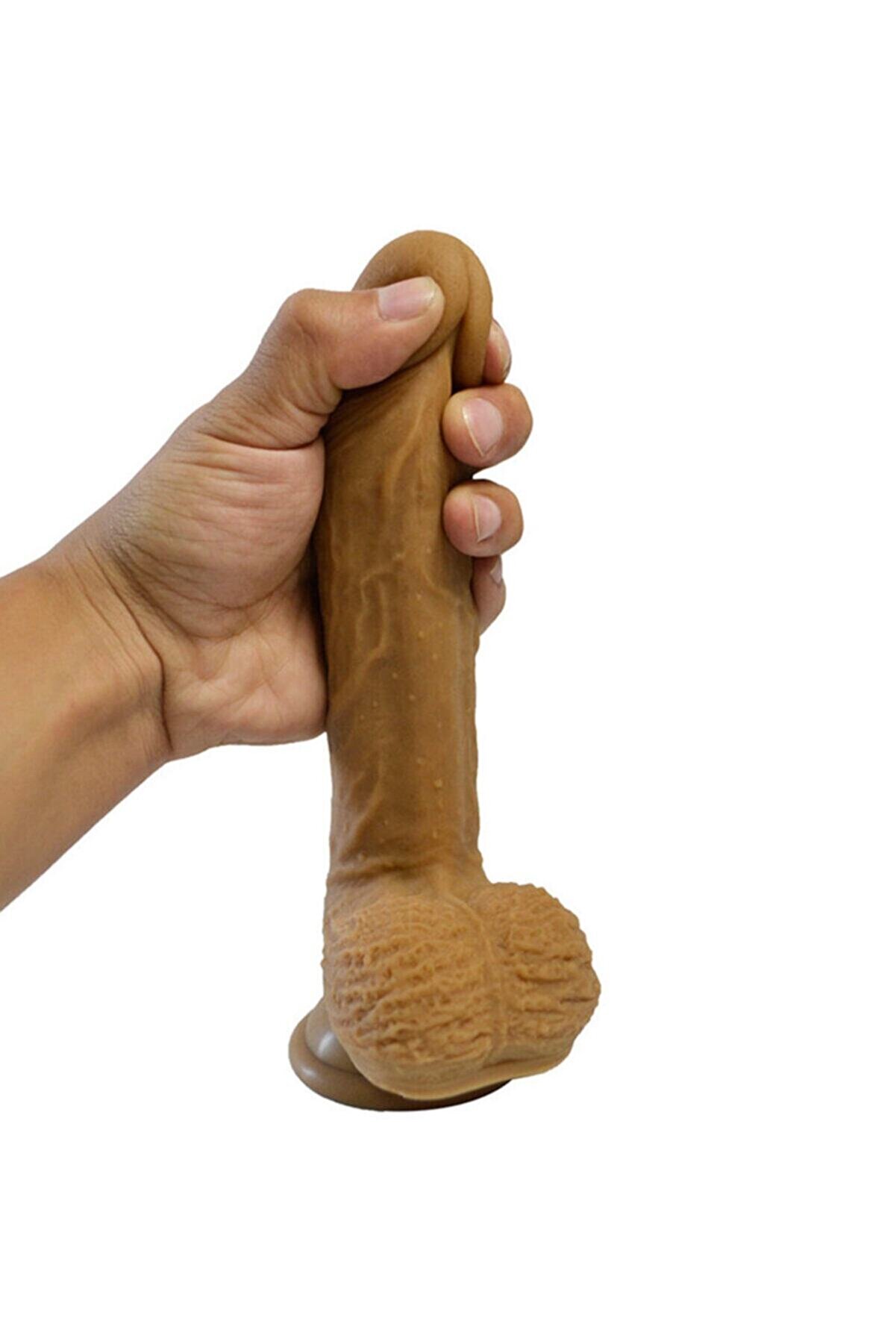 Meyrabest Si̇mulati̇on Of Ski̇n 10 Mod Ti̇treşi̇mli̇ Reali̇sti̇k Ten Dokusu 22 Cm Peni̇s