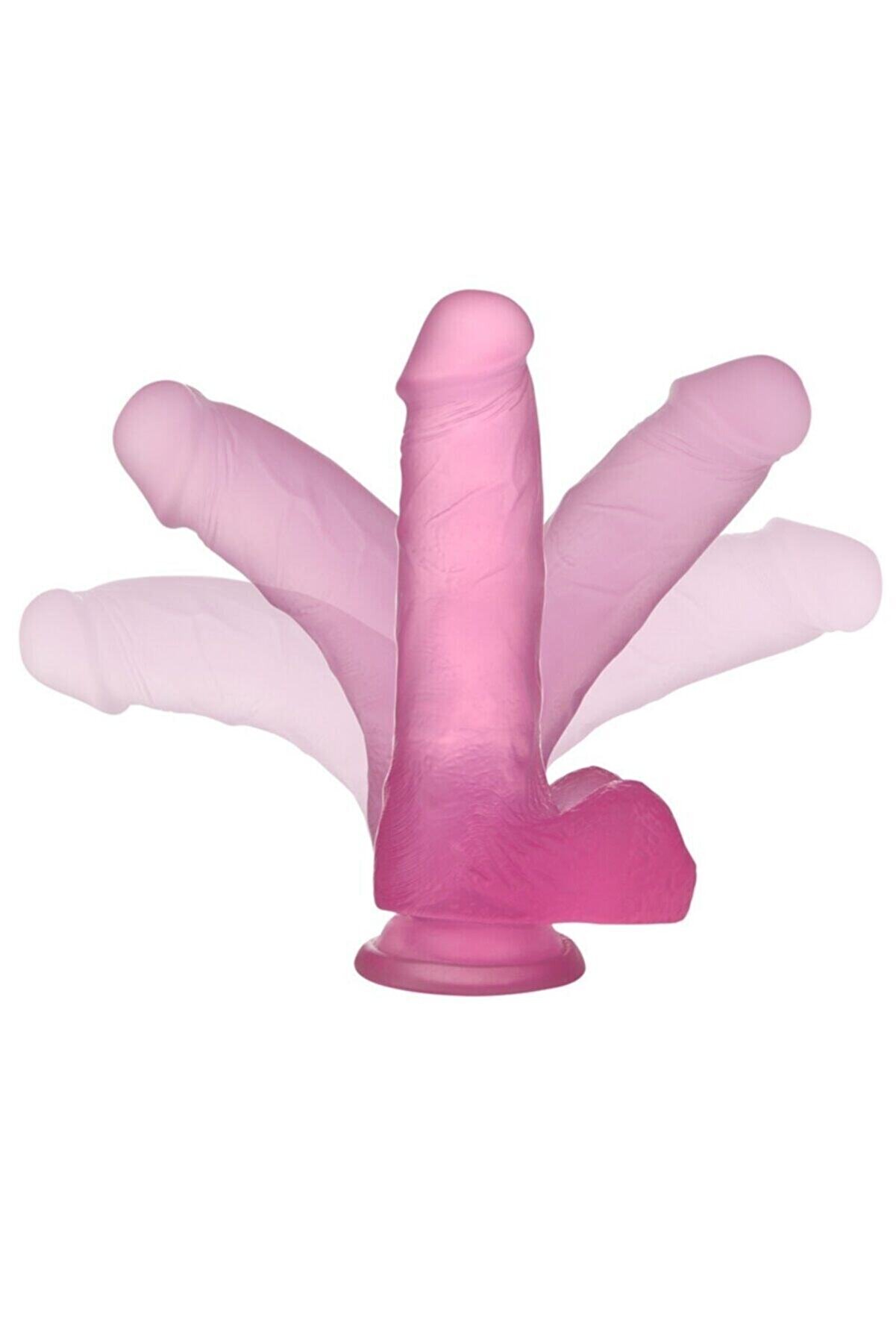 Meyrabest 17.5 Cm Jel Doku Pembe Di̇ldo Lv3101