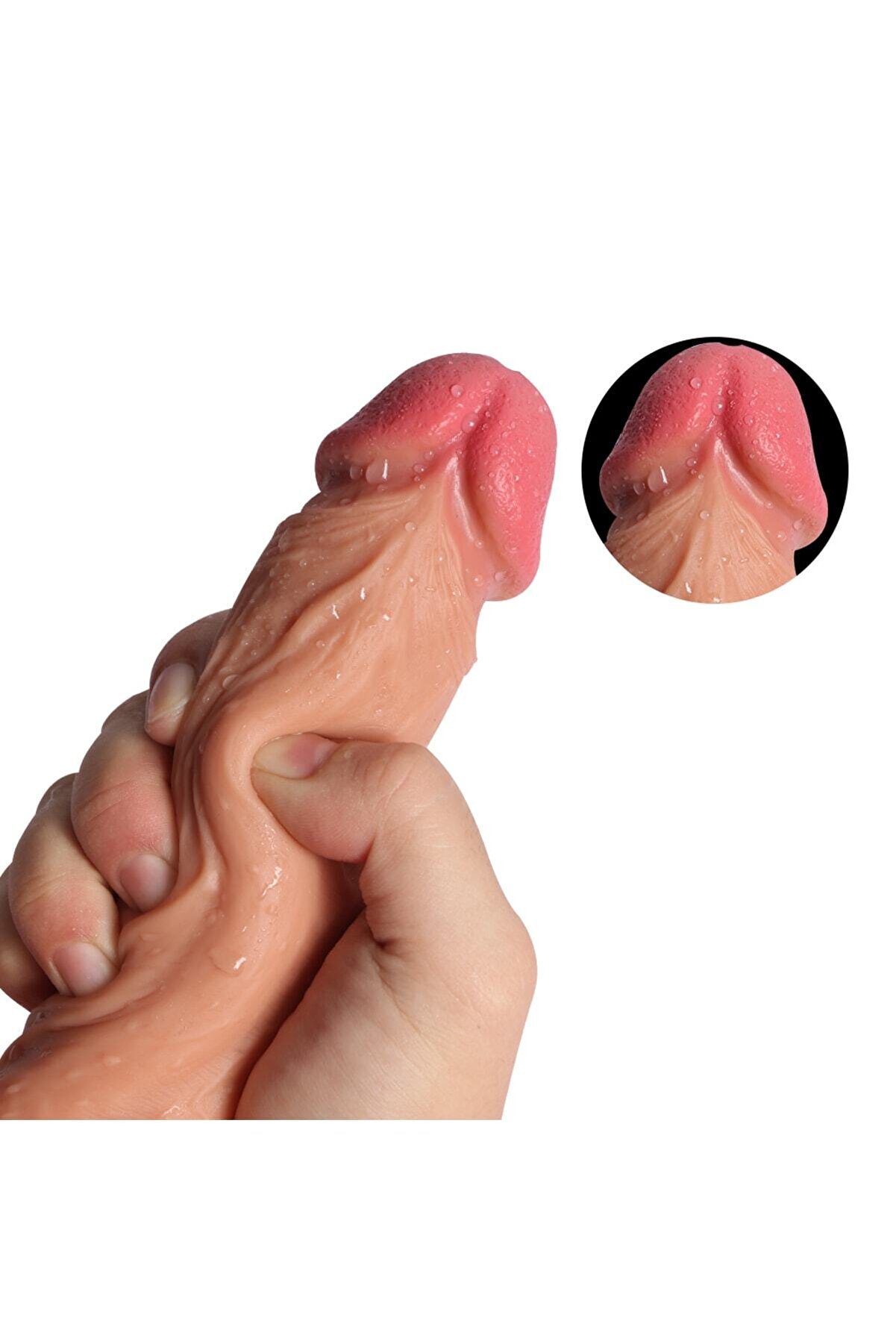 Meyrabest 21 Cm &Ccedil;i̇ft Katmanlı Eği̇k Reali̇sti̇k Peni̇s