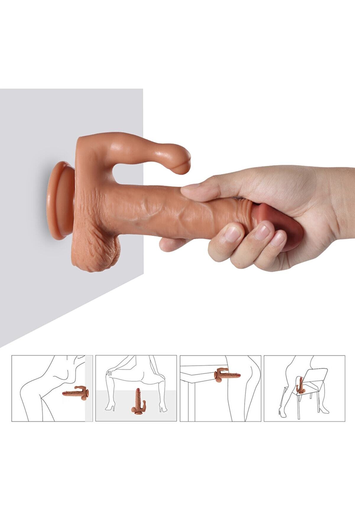 Quangdong Xi̇se Toys Brody Swayi̇ng 21,5 Cm Hareketli̇ Reali̇sti̇k Peni̇s Di̇ldo Vi̇brat&ouml;r