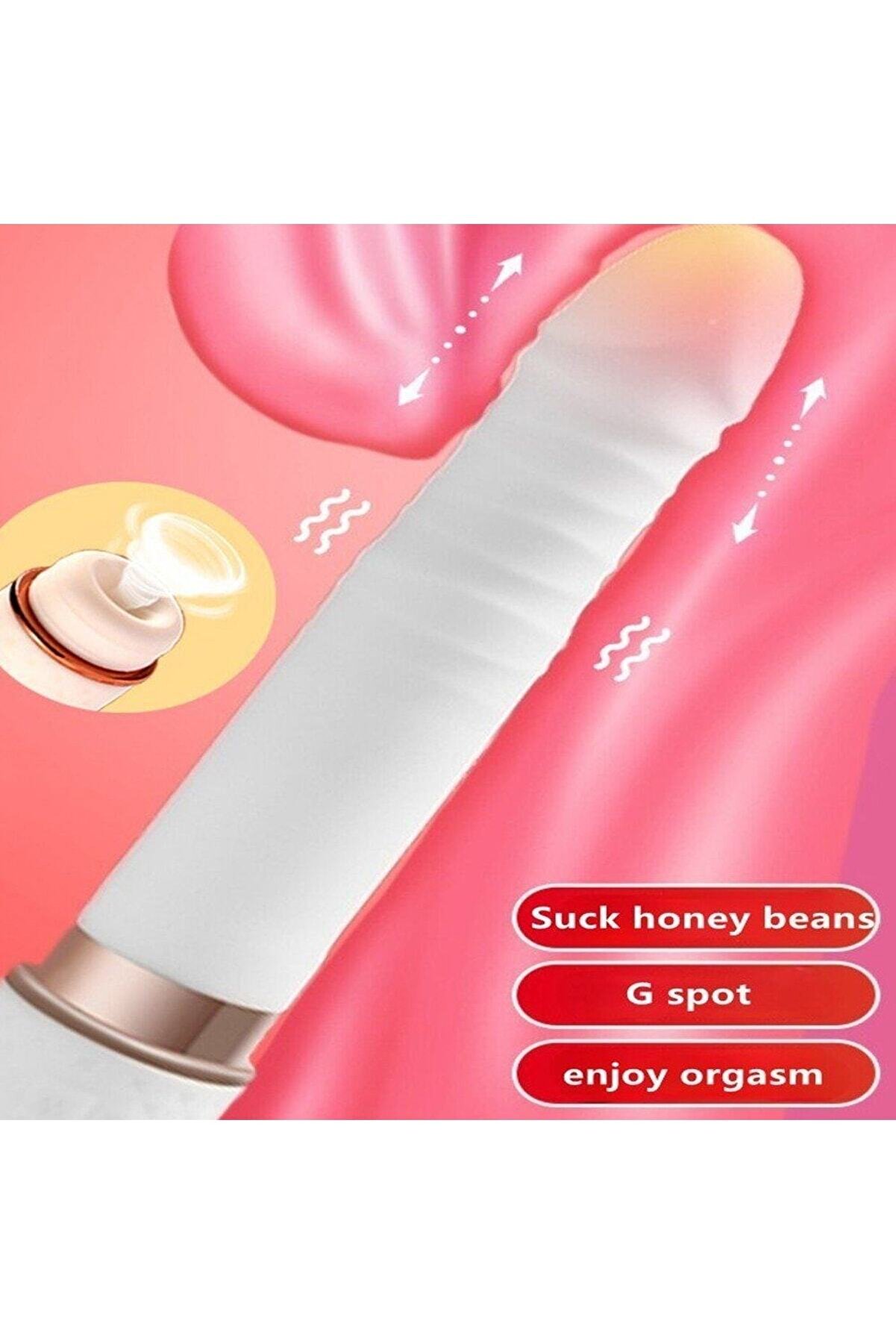 Erox Emi̇ş G&uuml;&ccedil;l&uuml; Ve Ileri̇ Geri̇ Hareketli̇ Şarjlı Vi̇brat&ouml;r