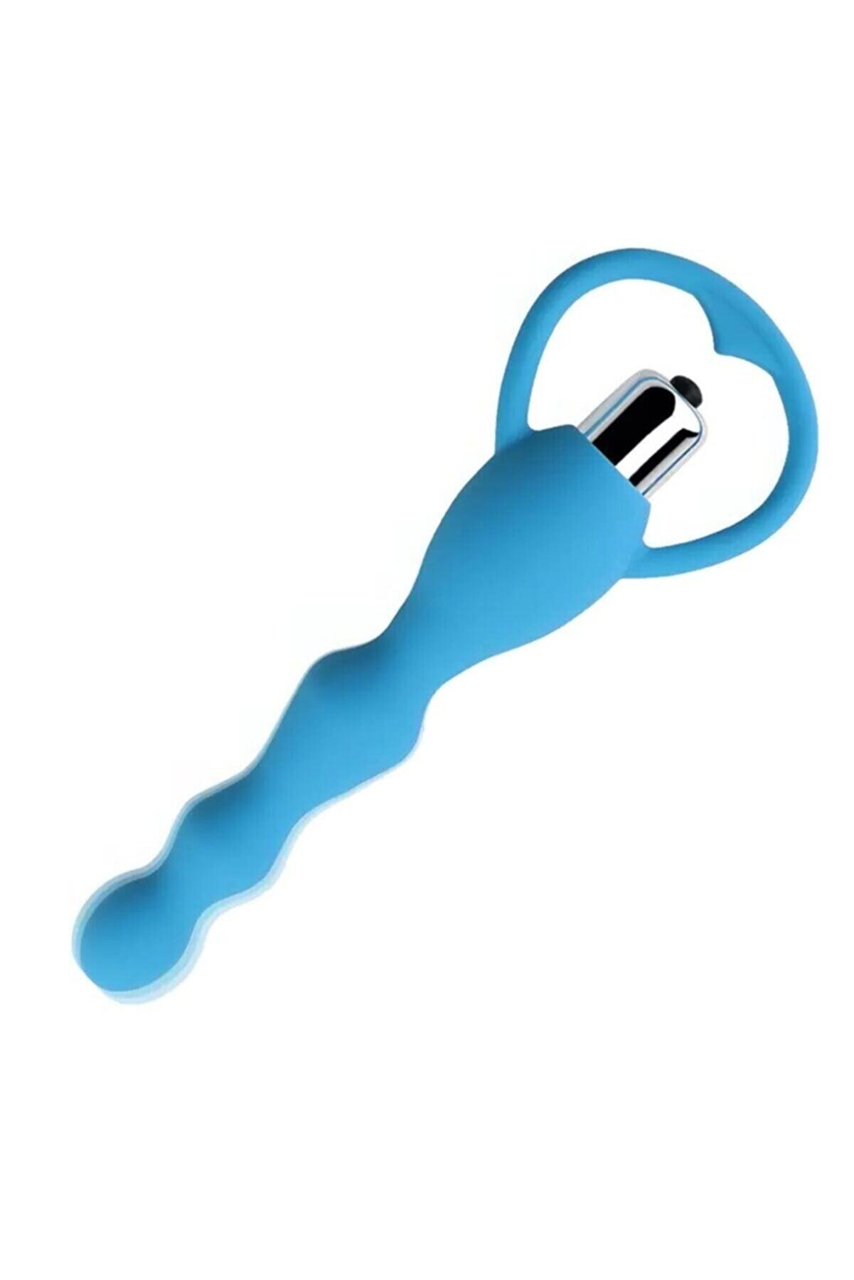 Erox 10 Fonksi̇yonlu Ti̇treşi̇mli̇ Pleasure Sli̇cone Anal Beads Vi̇brat&ouml;r Blue