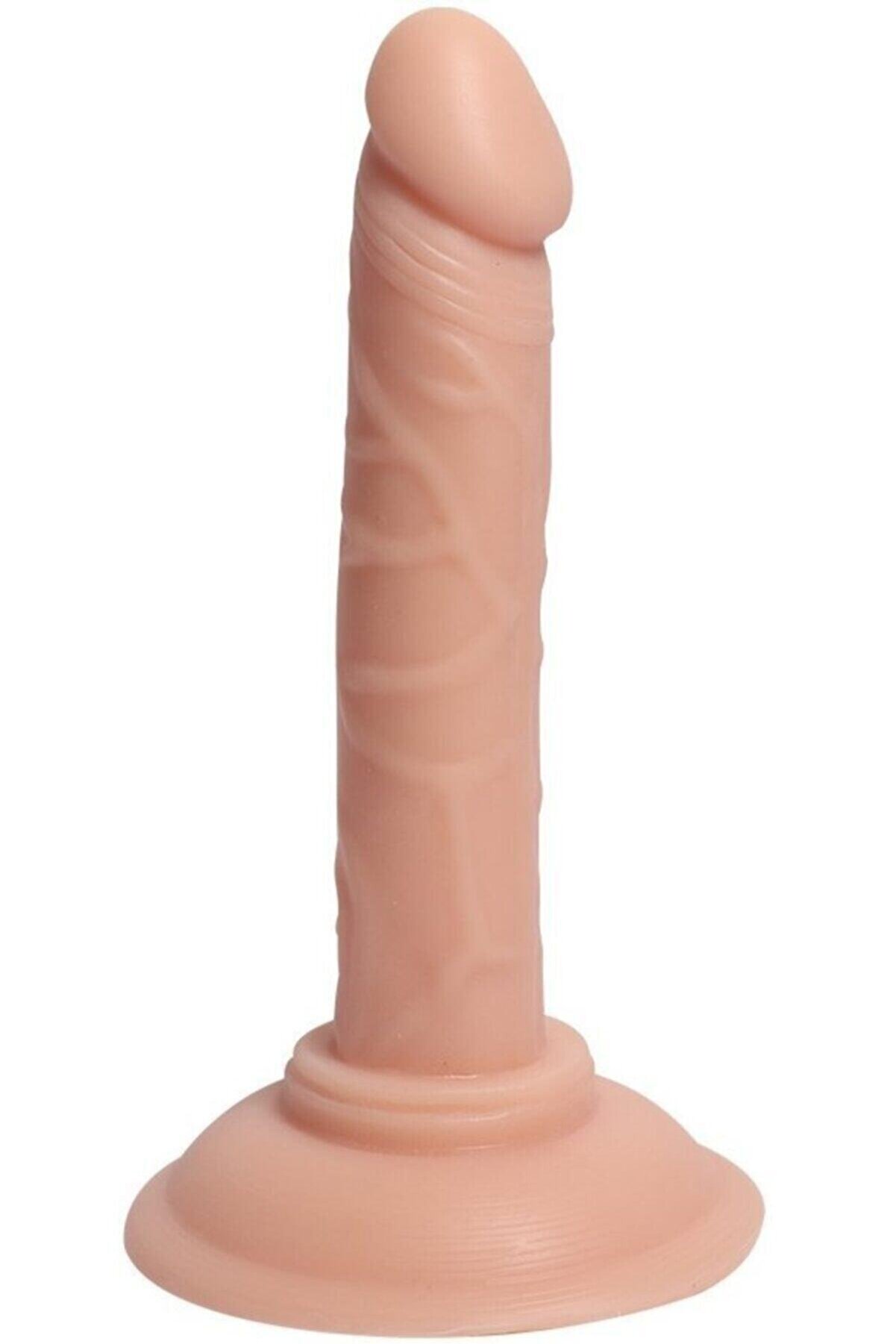 Erox Deri̇ Dokuda Tasarlanan 14 Cm Anal Ve Vaji̇nal Kullanılan Reali̇sti̇k Yapay Peni̇s