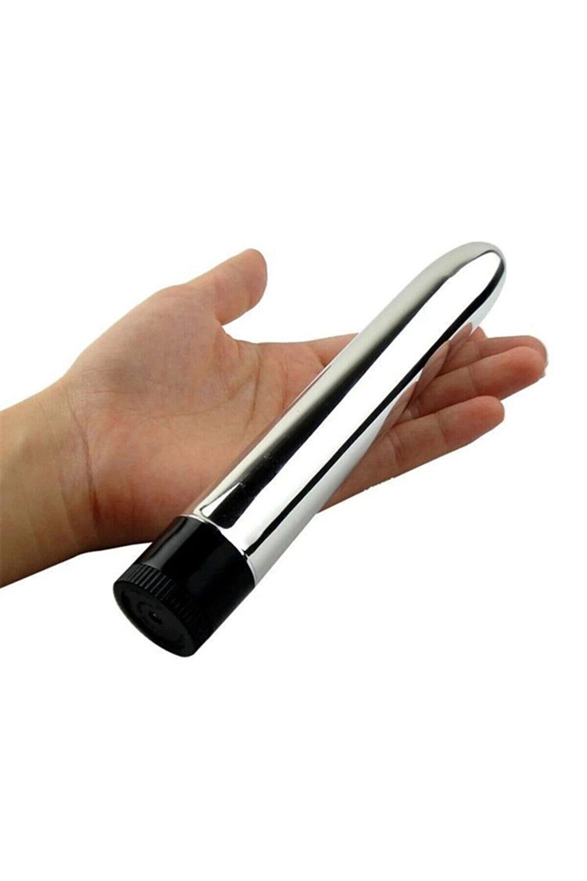 Erox S&uuml;per Kuvvetli̇ Ti̇treşi̇m Si̇lver Chrome Anal Ve Vaji̇nal Multi̇speed Vi̇brat&ouml;r