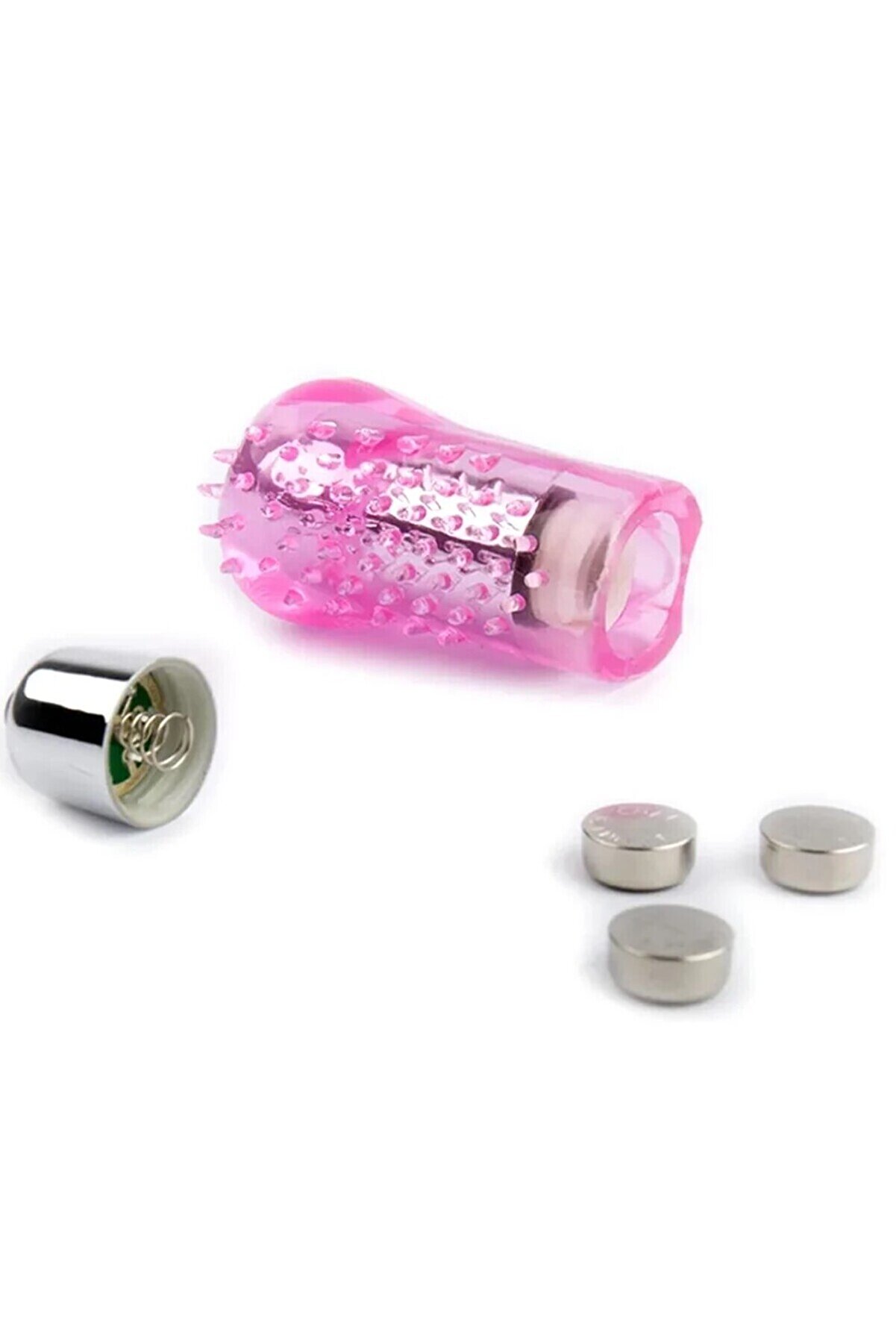 Erox Pembe Fi̇nger Tırtıklı Yumuşak Dokulu Ti̇treşi̇mli̇ Parmak Vi̇brat&ouml;r