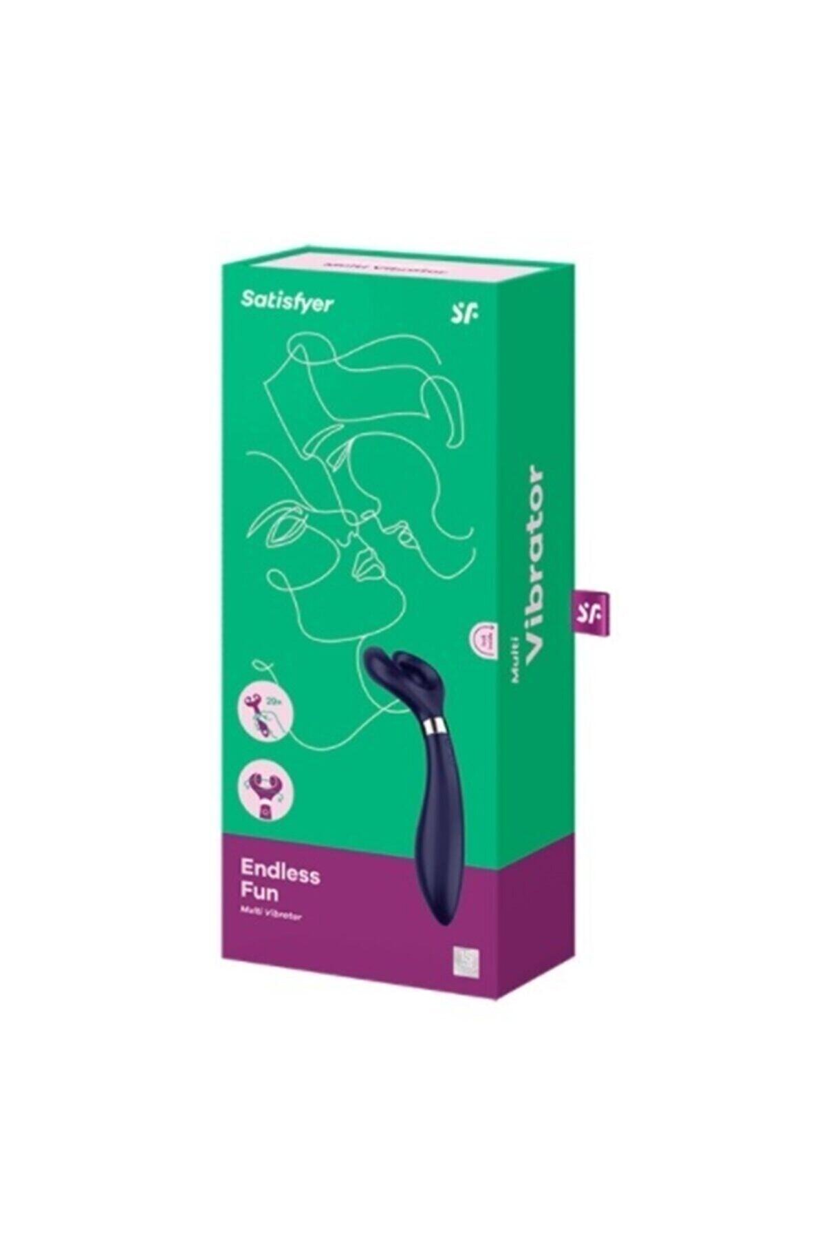 Erox Endless Fun Blue Multi̇ Vi̇brat&ouml;r & Peni̇s Halkası