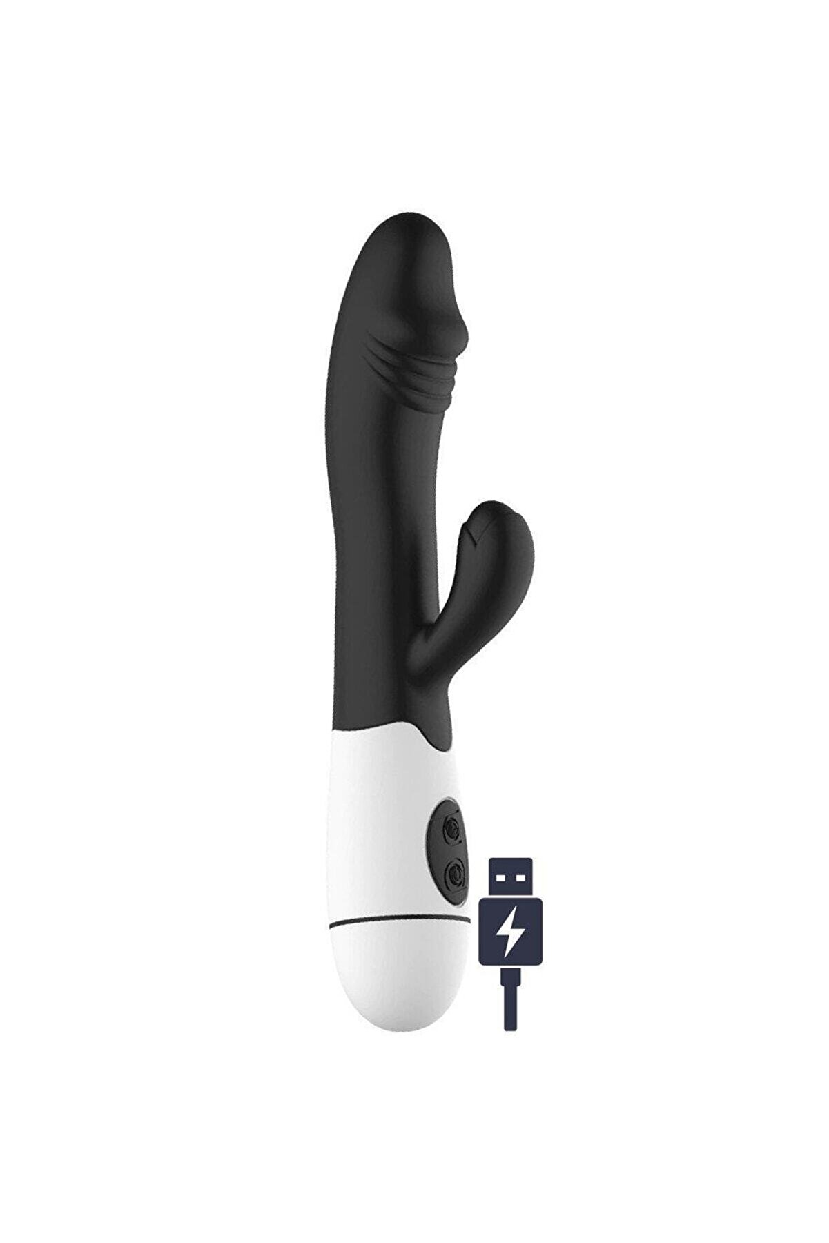 Erox 30 Modlu Şarjlı Esnek Yapıda Di̇ldo Vi̇brat&ouml;r Black