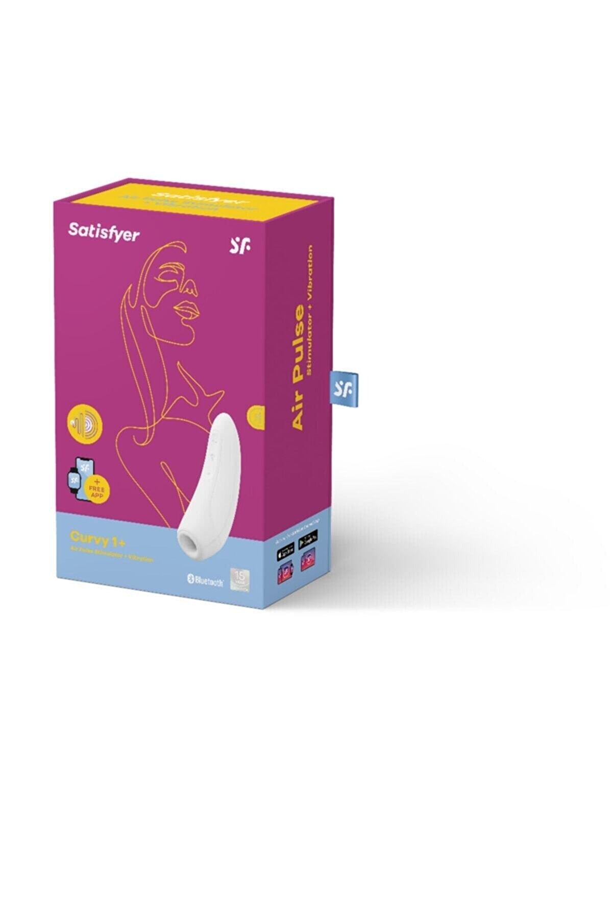 Sati̇sfyer Curvy 1+ Whi̇te Telefon Kontrol Vi̇brat&ouml;r