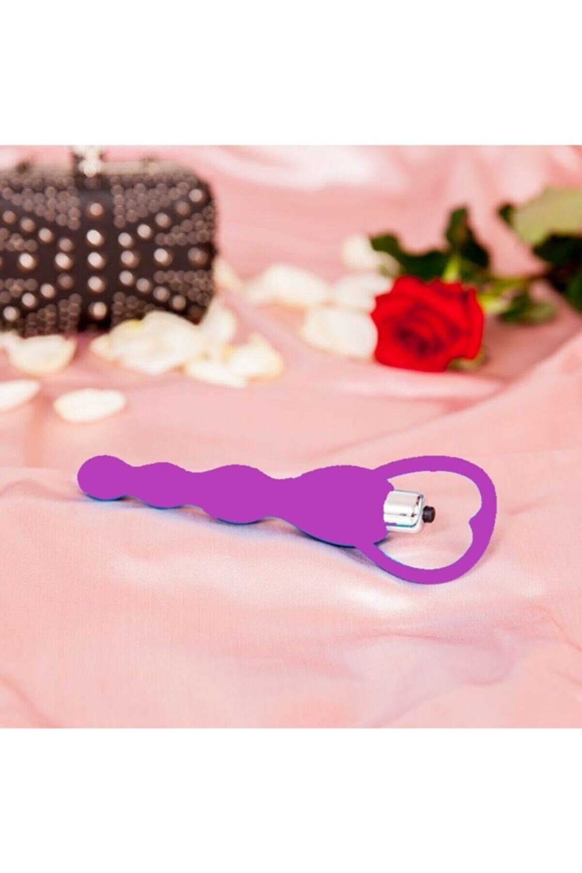 Erox 10 Fonksi̇yonlu Ti̇treşi̇mli̇ Pleasure Sli̇cone Anal Beads Vi̇brat&ouml;r Purple
