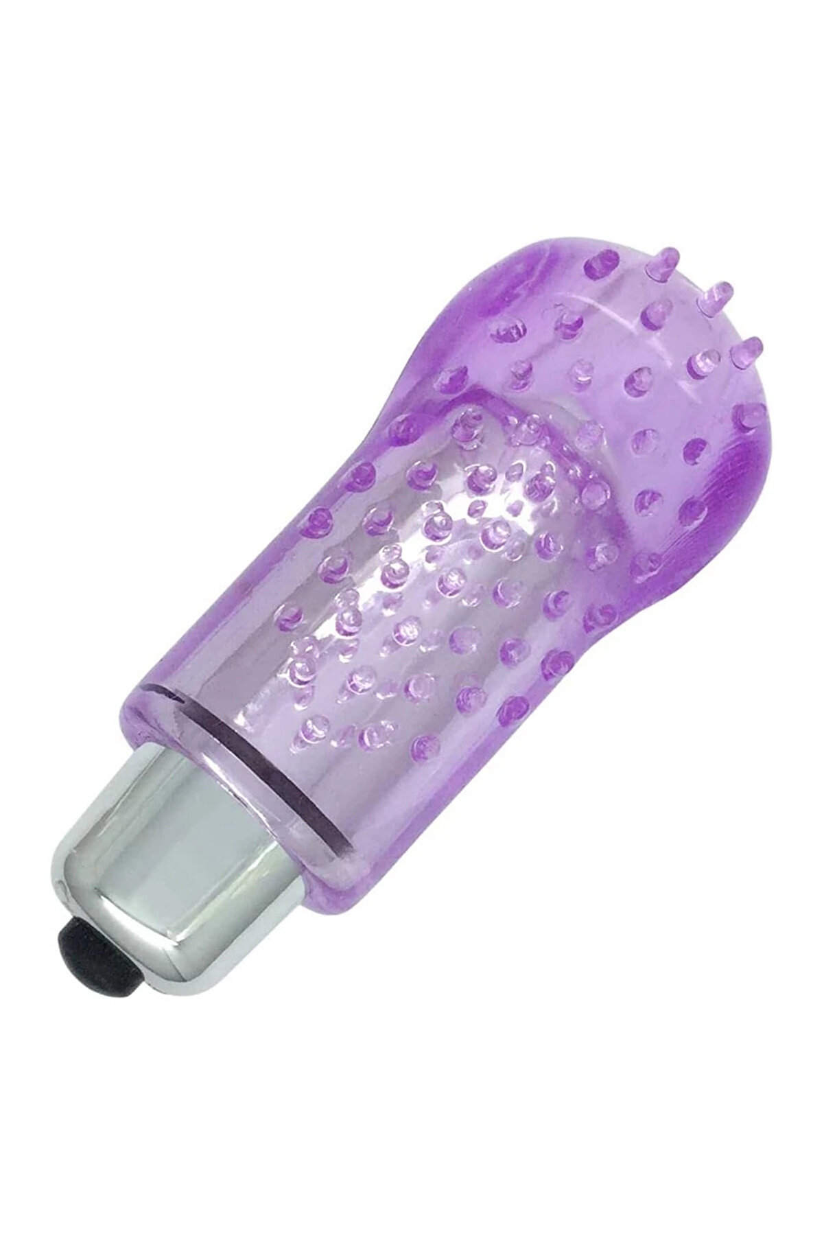 Erox Mor Fi̇nger Tırtıklı Yumuşak Dokulu Ti̇treşi̇mli̇ Parmak Vi̇brat&ouml;r