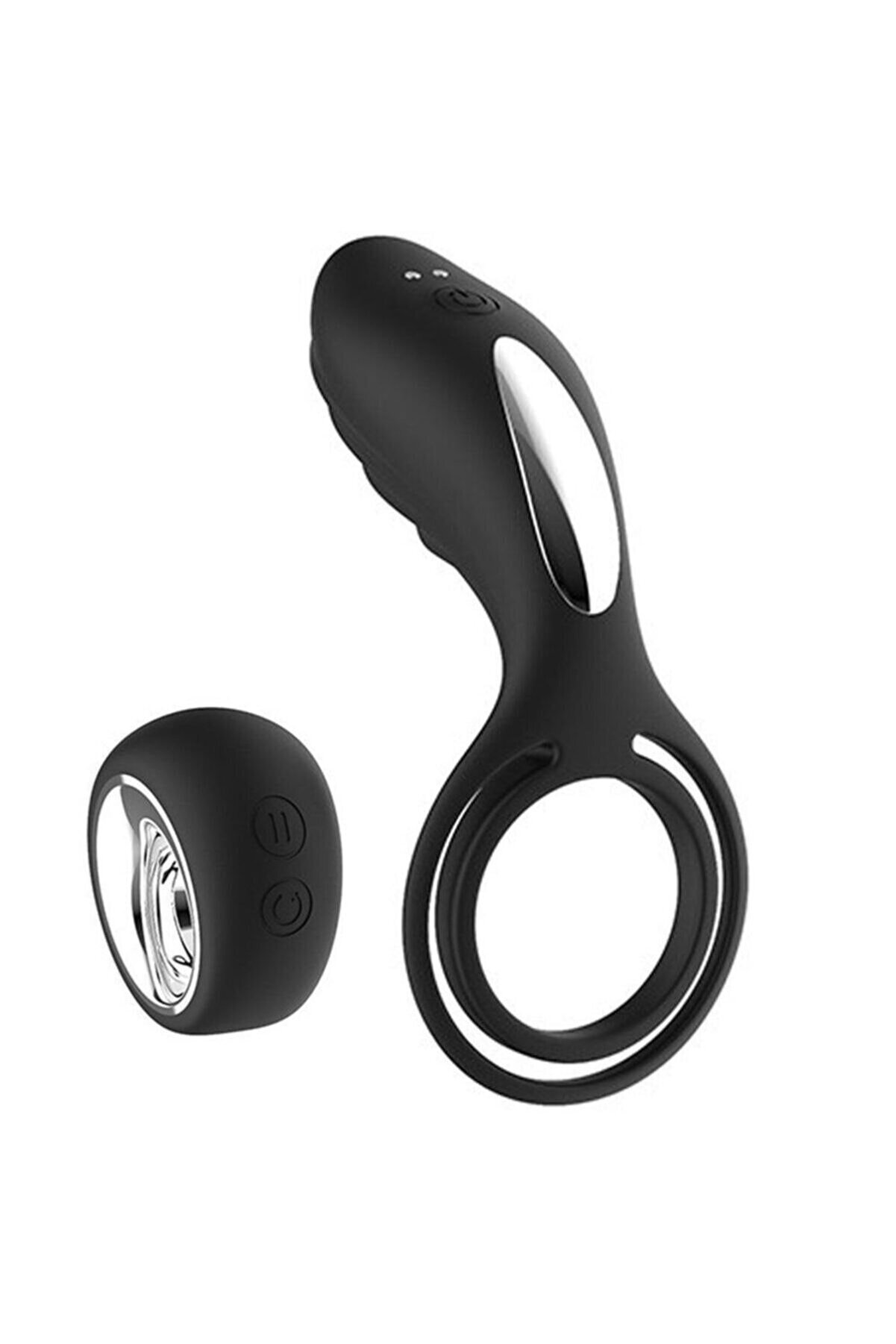 Erox Uzaktan Kumandalı &Ccedil;ok Ama&ccedil;lı Kullanılabi̇len Vi̇brat&ouml;r Peni̇s Halkası